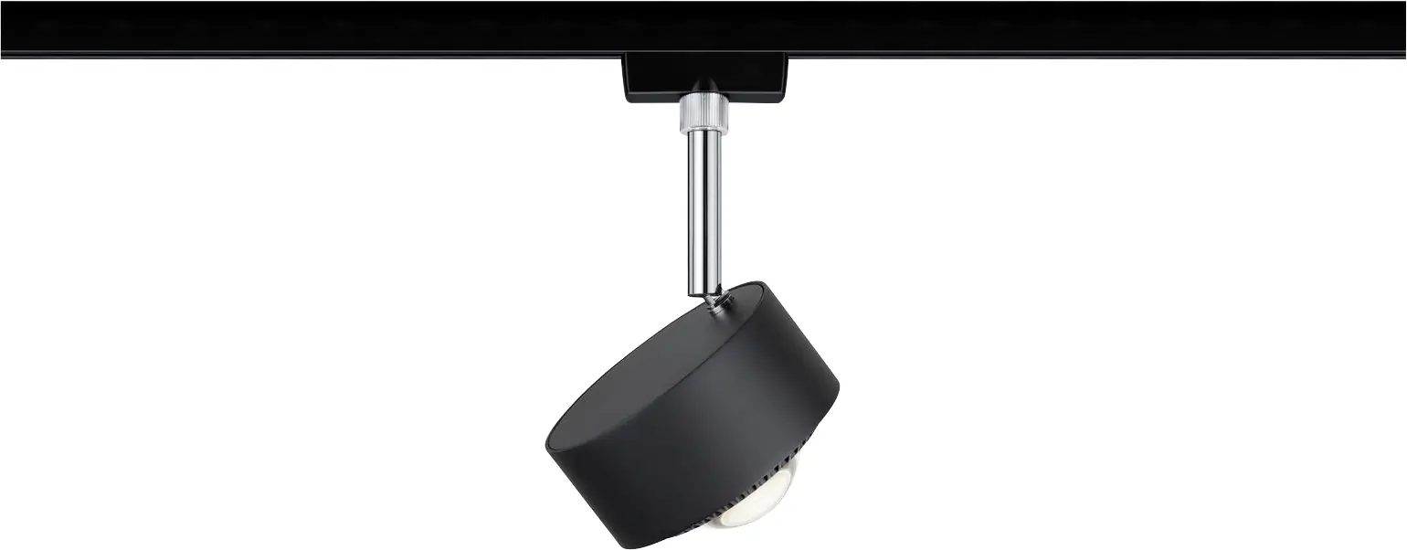 Paulmann URail LED Schienenspot Aldan schwarz-matt Ø 9,8 cm dimmbar
