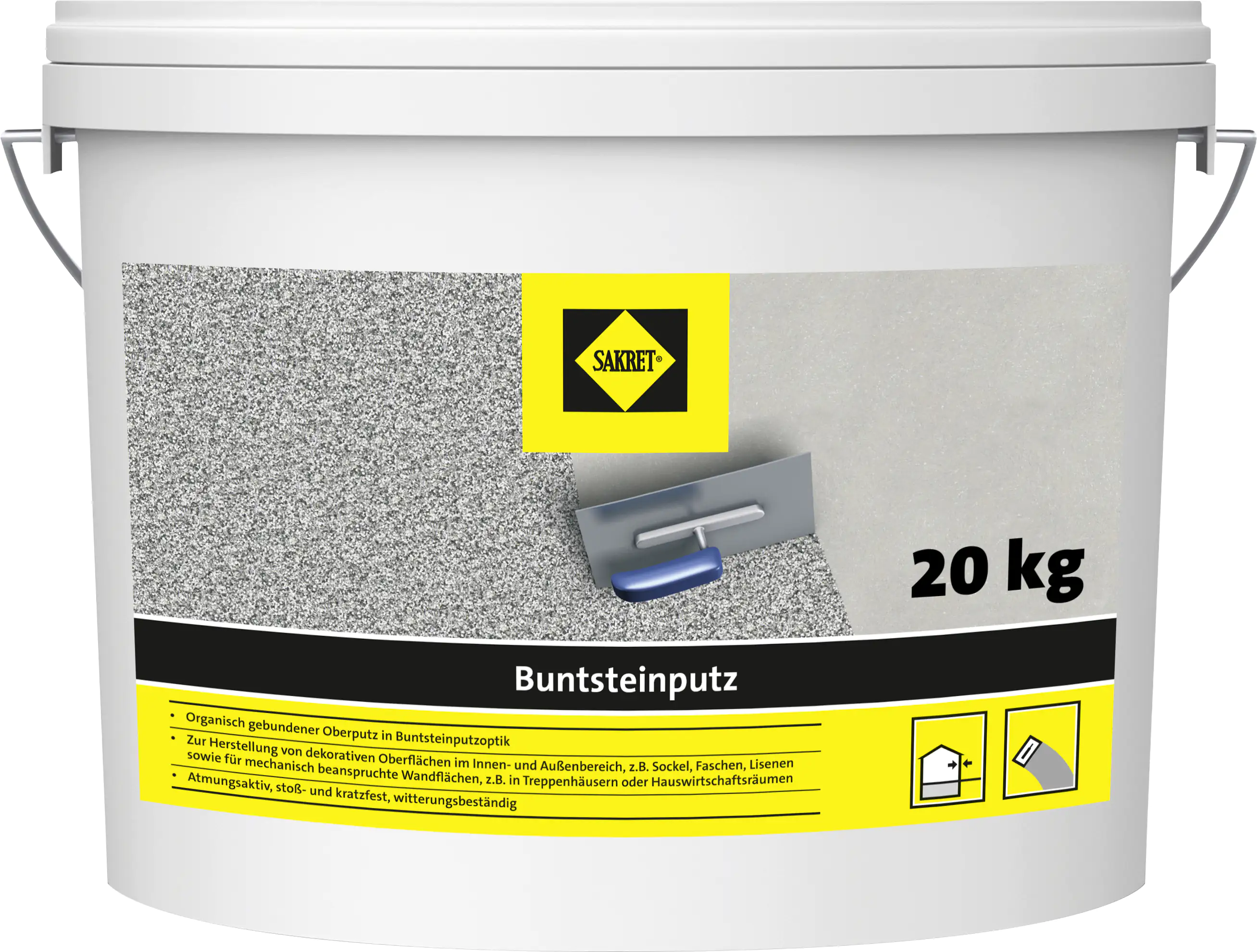 SAKRET Buntsteinputz grau 20 kg