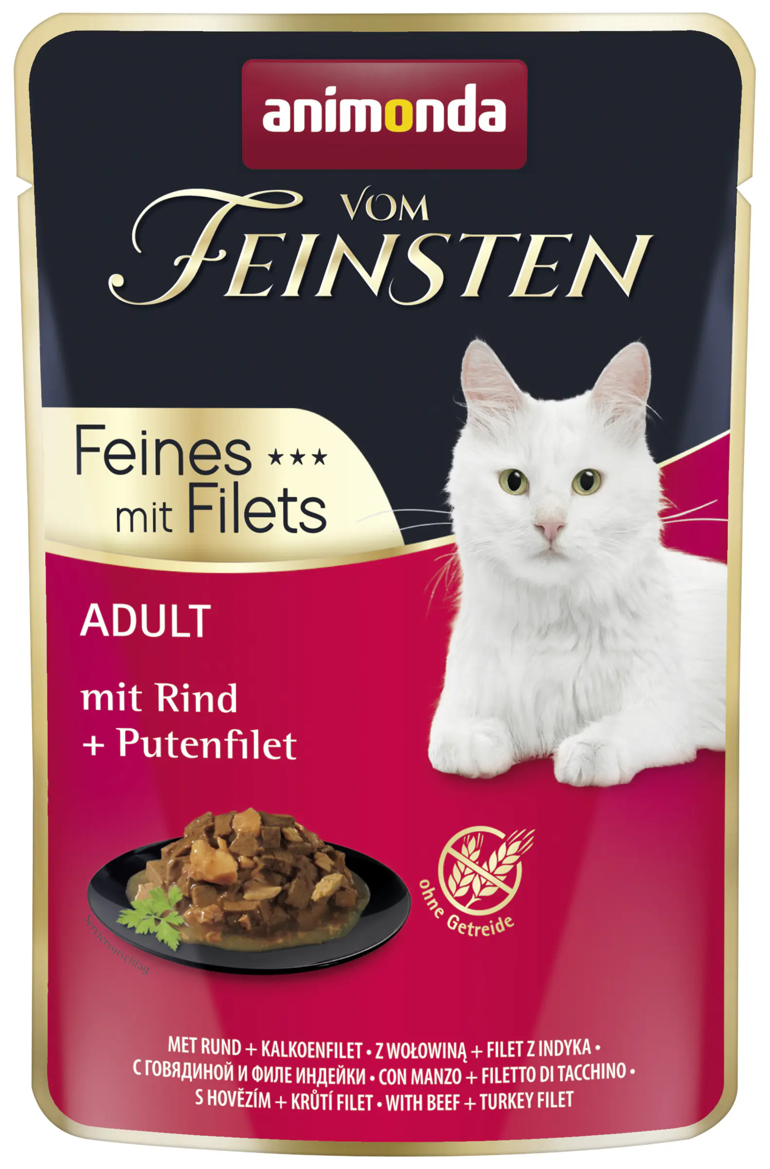 Animonda Katzenfutter Vom Feinsten Rind und Pute 85 g