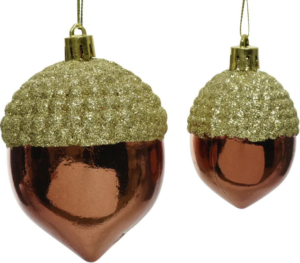 Kaemingk Dekohänger Eichel 6,5 x 9 cm bruchfest, langlebig