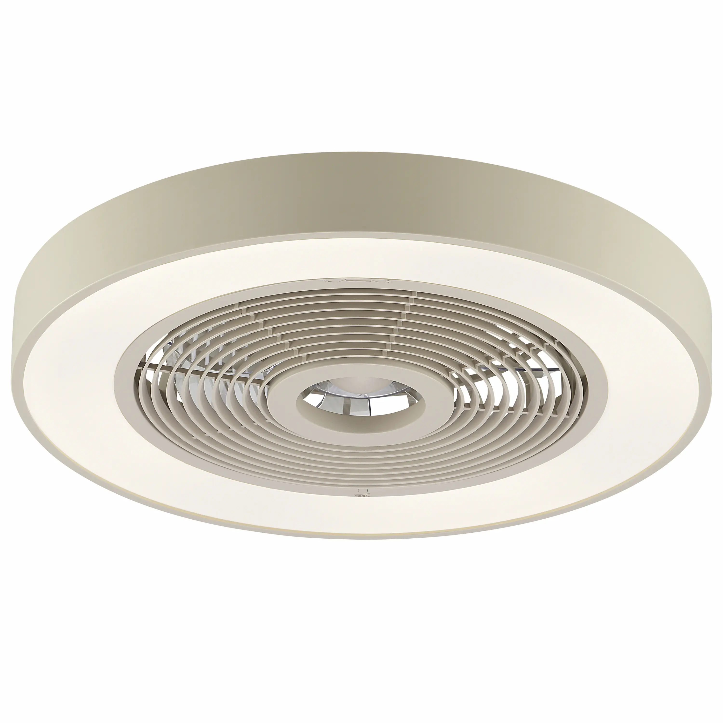 Briliant LED Deckenleuchte Catania mit Ventilator Ø 48,6 cm 40W beige RGB