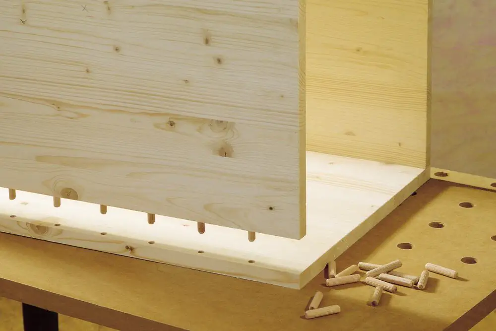 Wolfcraft Sortimentsbox Holzdübel 78 teilig Wolfcraft Sortimentsbox Holzdübel 78 teilig