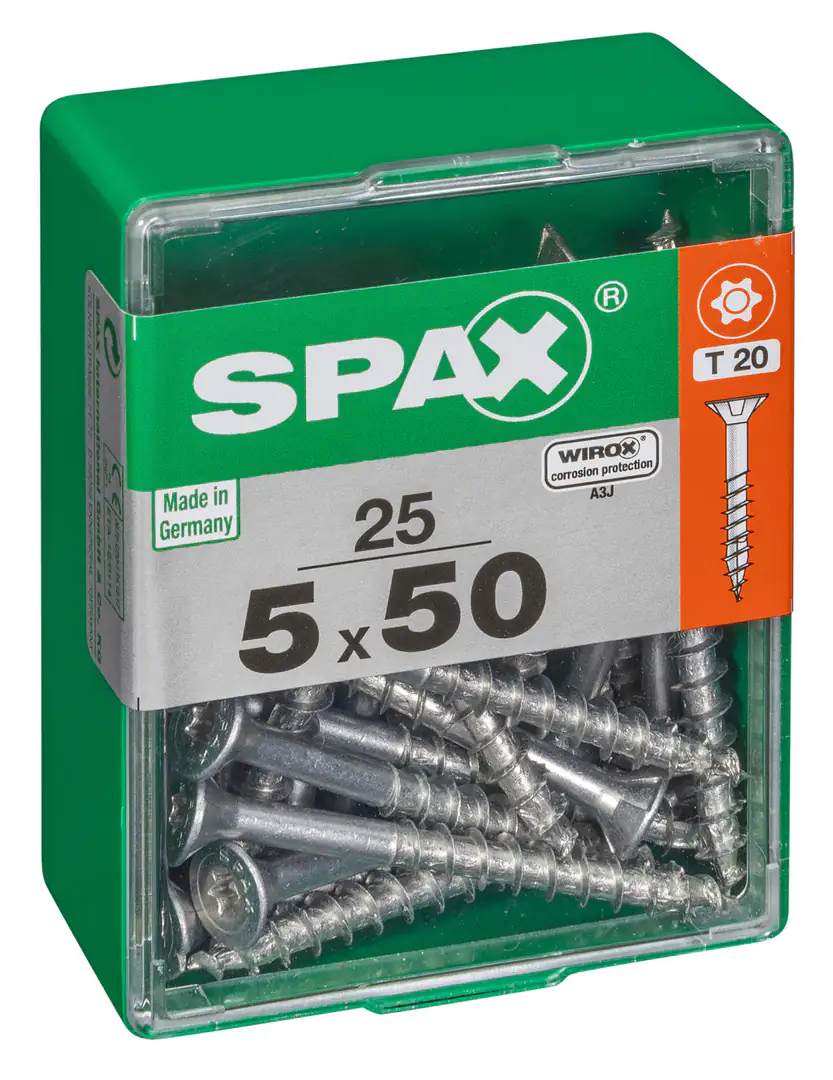 Spax Universalschrauben 5.0 x 50 mm TX 20 - 25 Stk.