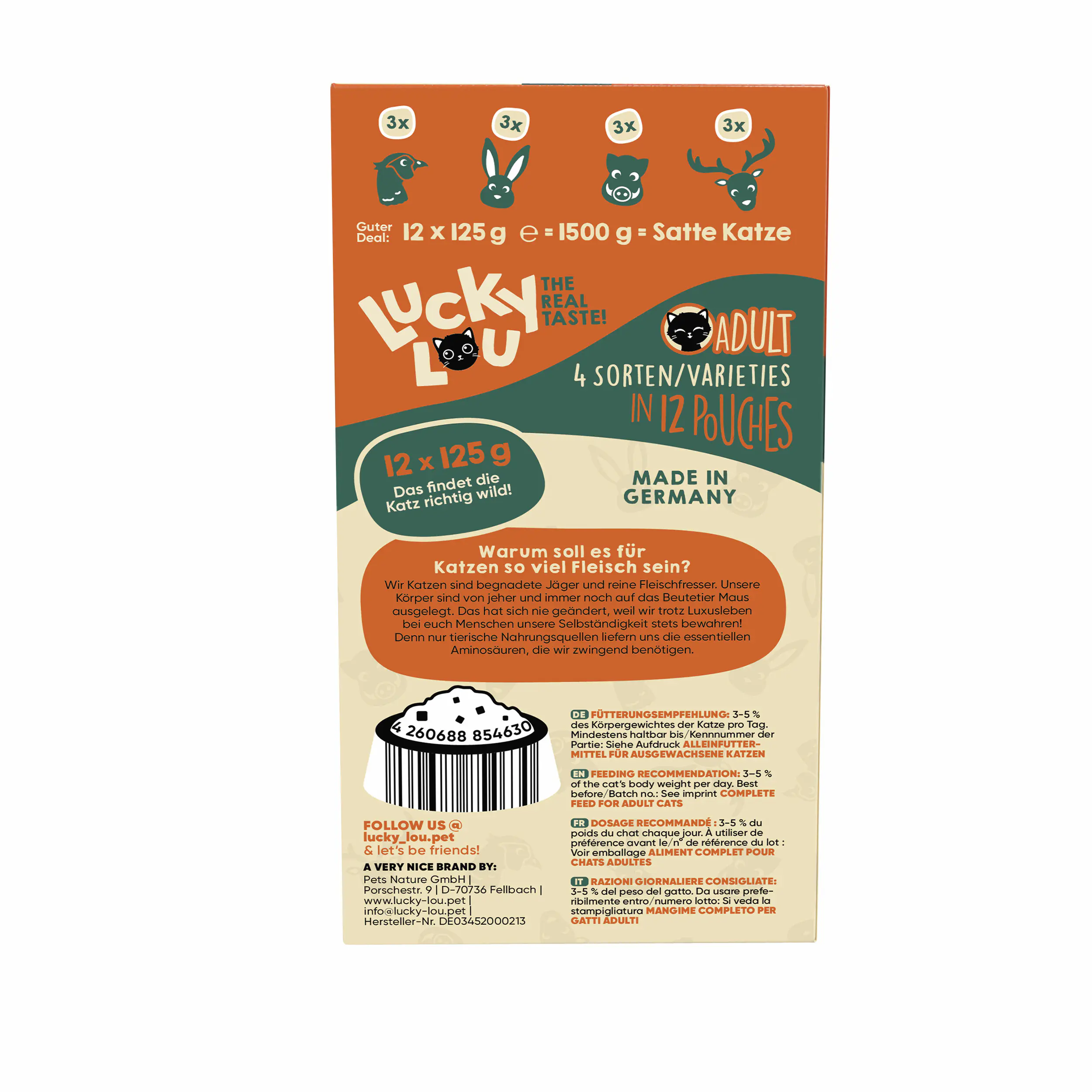 Lucky Lou Lifestage Adult Wild-Mix 12x125g Lucky Lou Lifestage Adult Wild-Mix 12x125g
