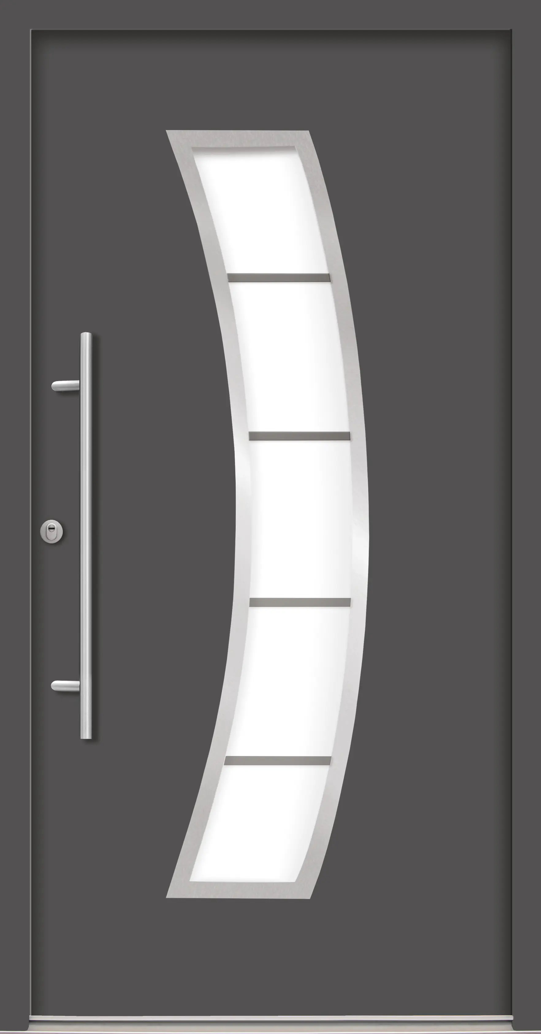 Splendoor Haustür Passivedoor Premium P14 RC2 Anthrazit DIN Links 110 x 210 cm