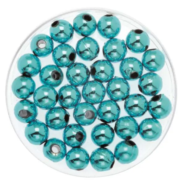 Glorex Deko Perlen 6 mm 75 g, hellblau