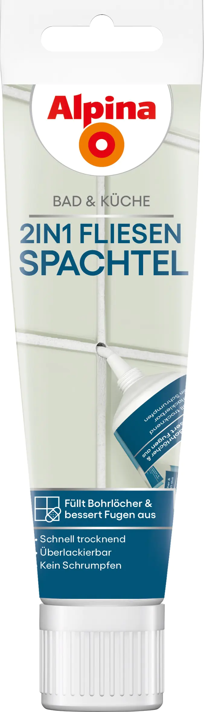 Alpina 2in1 Fliesenspachtel für Küche & Badezimmer 100 ml