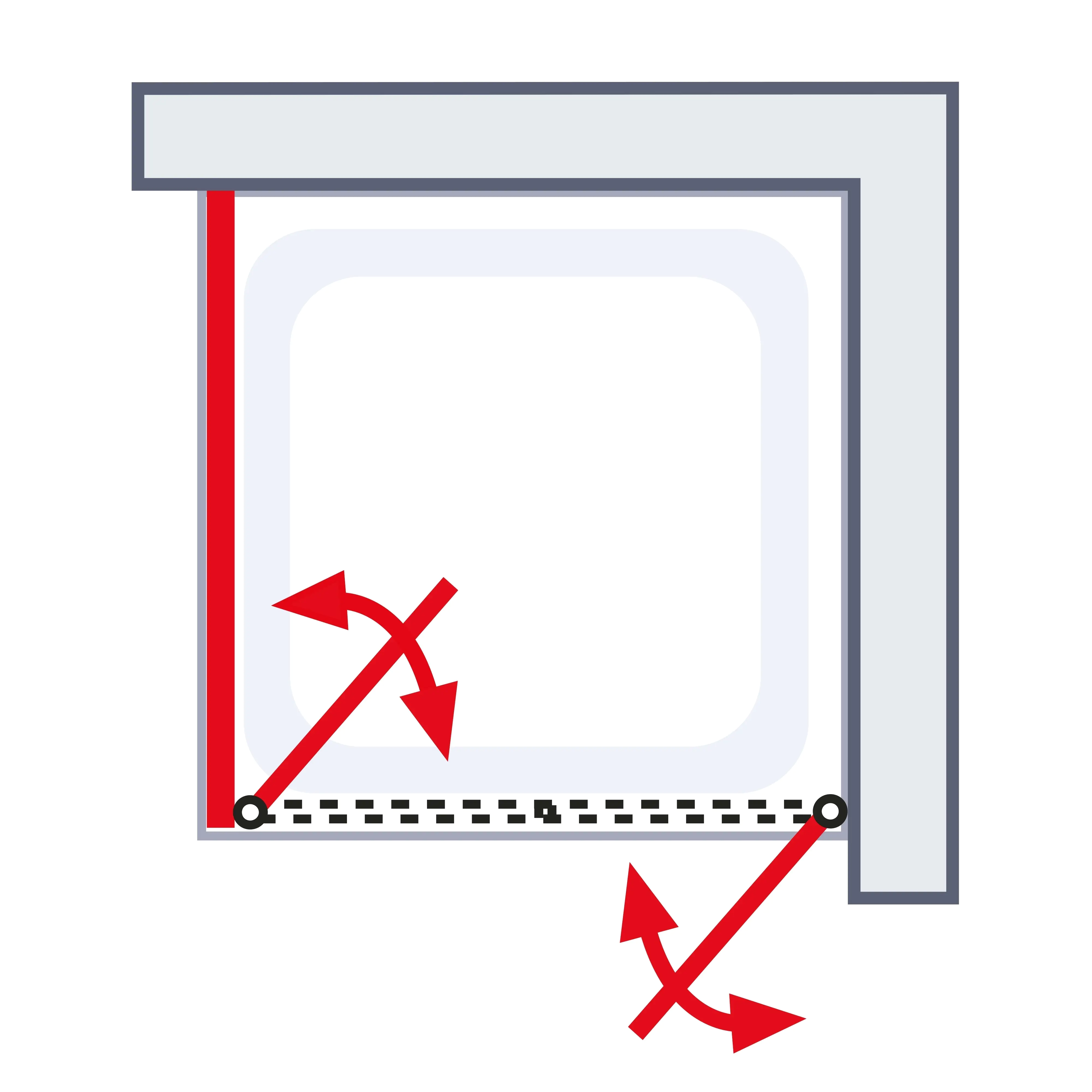 Schulte Pendeltür und Seitenwand links 80 x 80 x 200 cm Garant 2.0 mattschwarz Türanschlag rechts Schulte Pendeltür und Seitenwand links 80 x 80 x 200 cm Garant 2.0 mattschwarz Türanschlag rechts