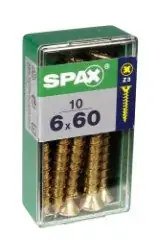 Spax Universalschrauben 6.0 x 60 mm PZ 3 - 10 Stk.