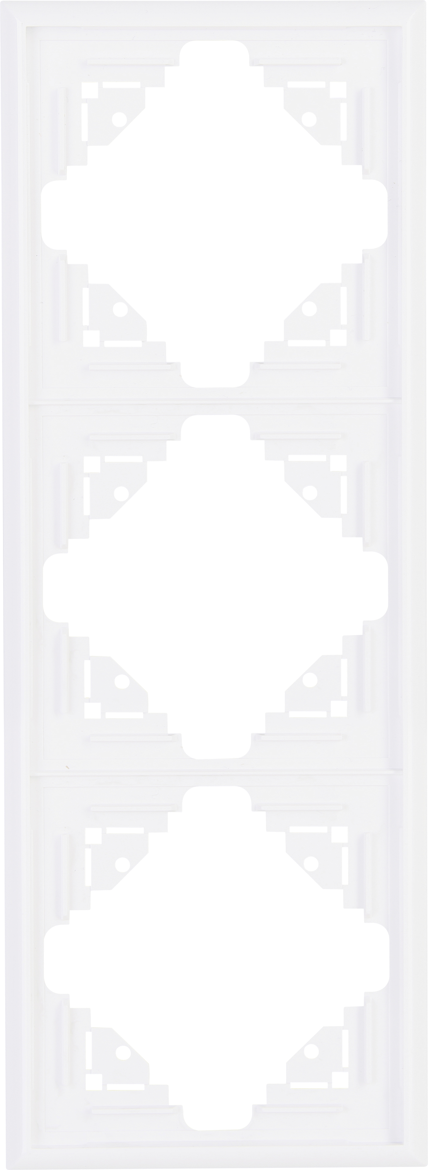 Kopp Abdeckrahmen 3-fach Malta, arktisweiß, 309313069