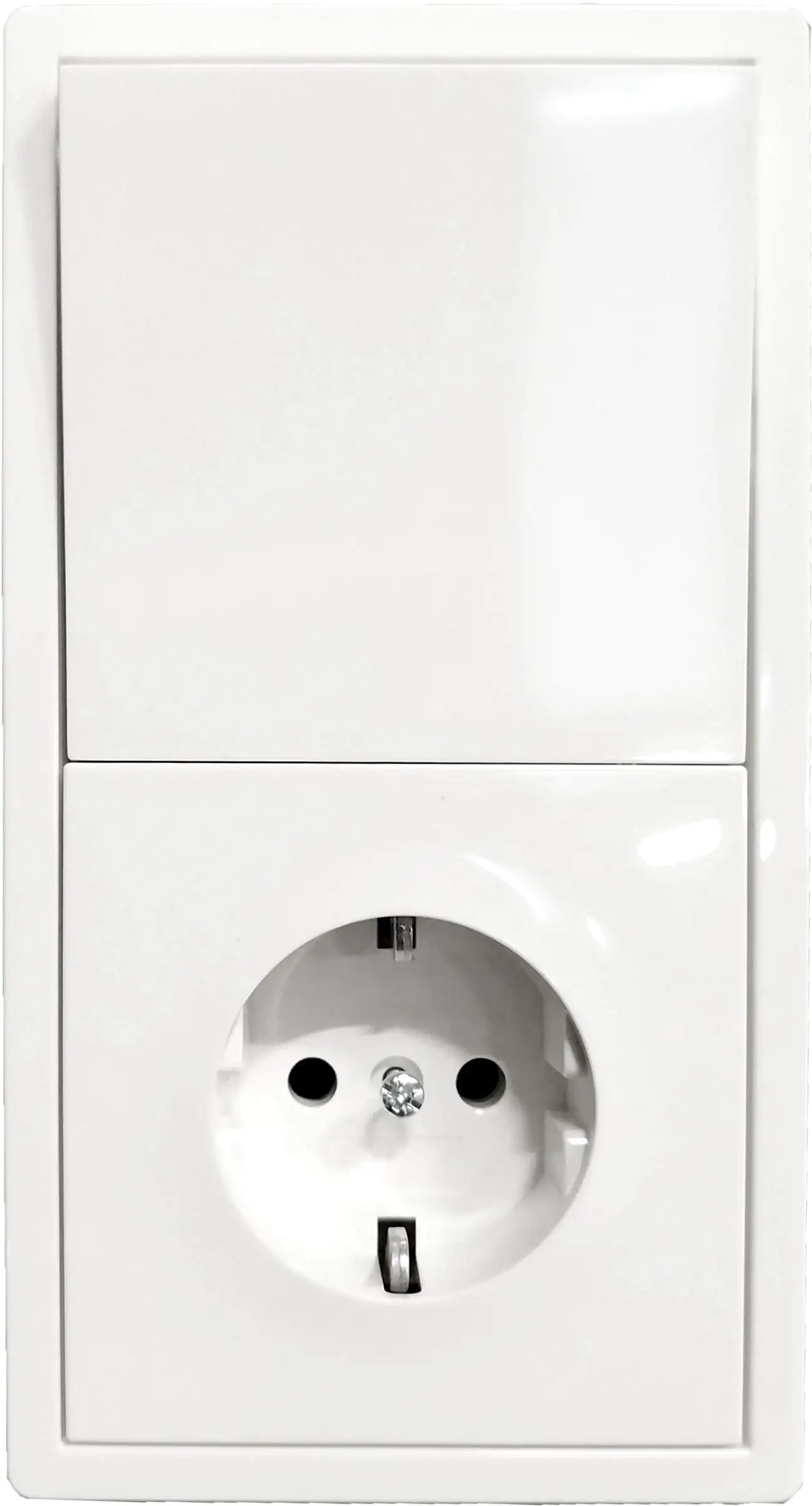 Gira Steckdose Flächenschalter reinweiß 4188112