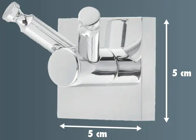 Primaster Multifunktionshaken Classic Cube Edelstahl verchromt