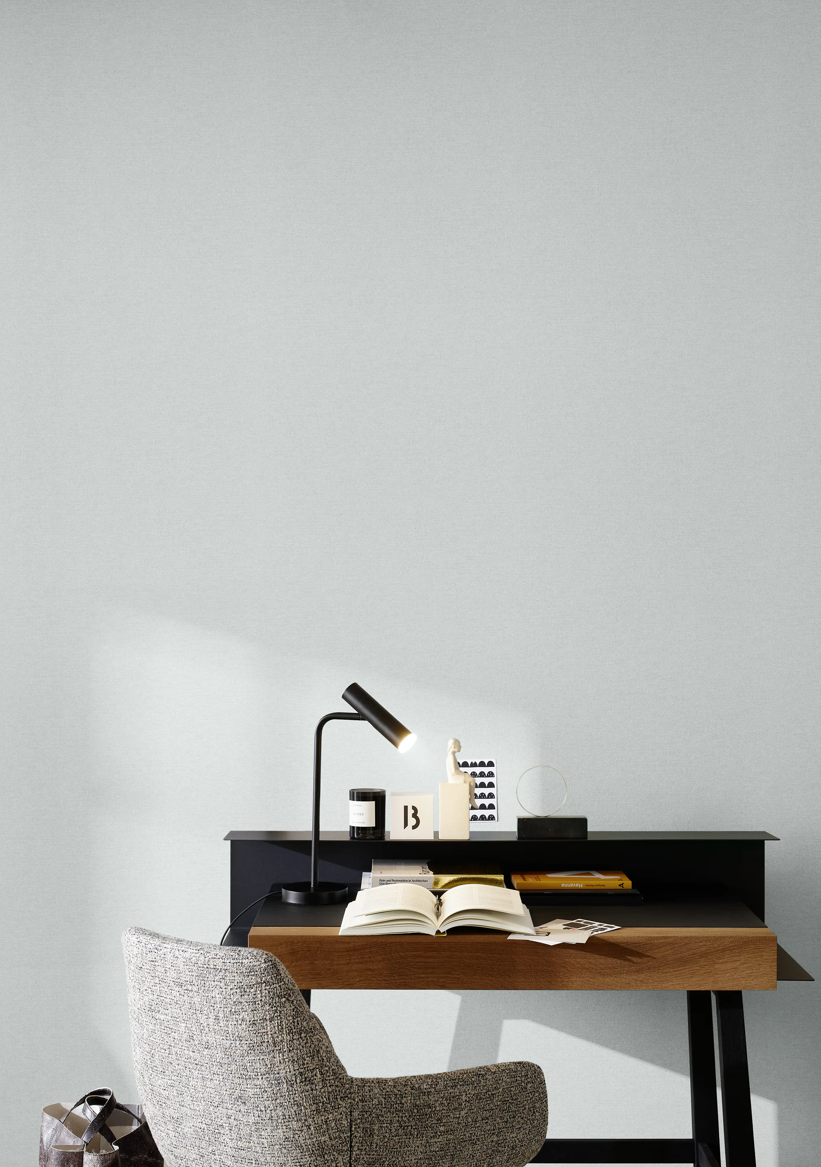 Schöner Wohnen Vliestapete Uni taubenblau 10,05 x 0,53 m