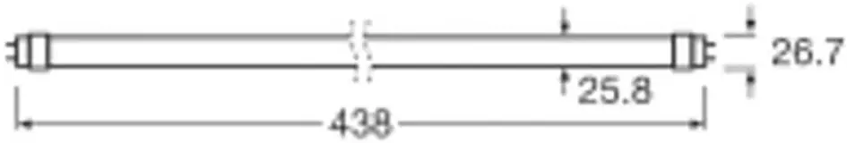 Osram LED Röhre 43,8 cm G13 5,4 W kaltweiß