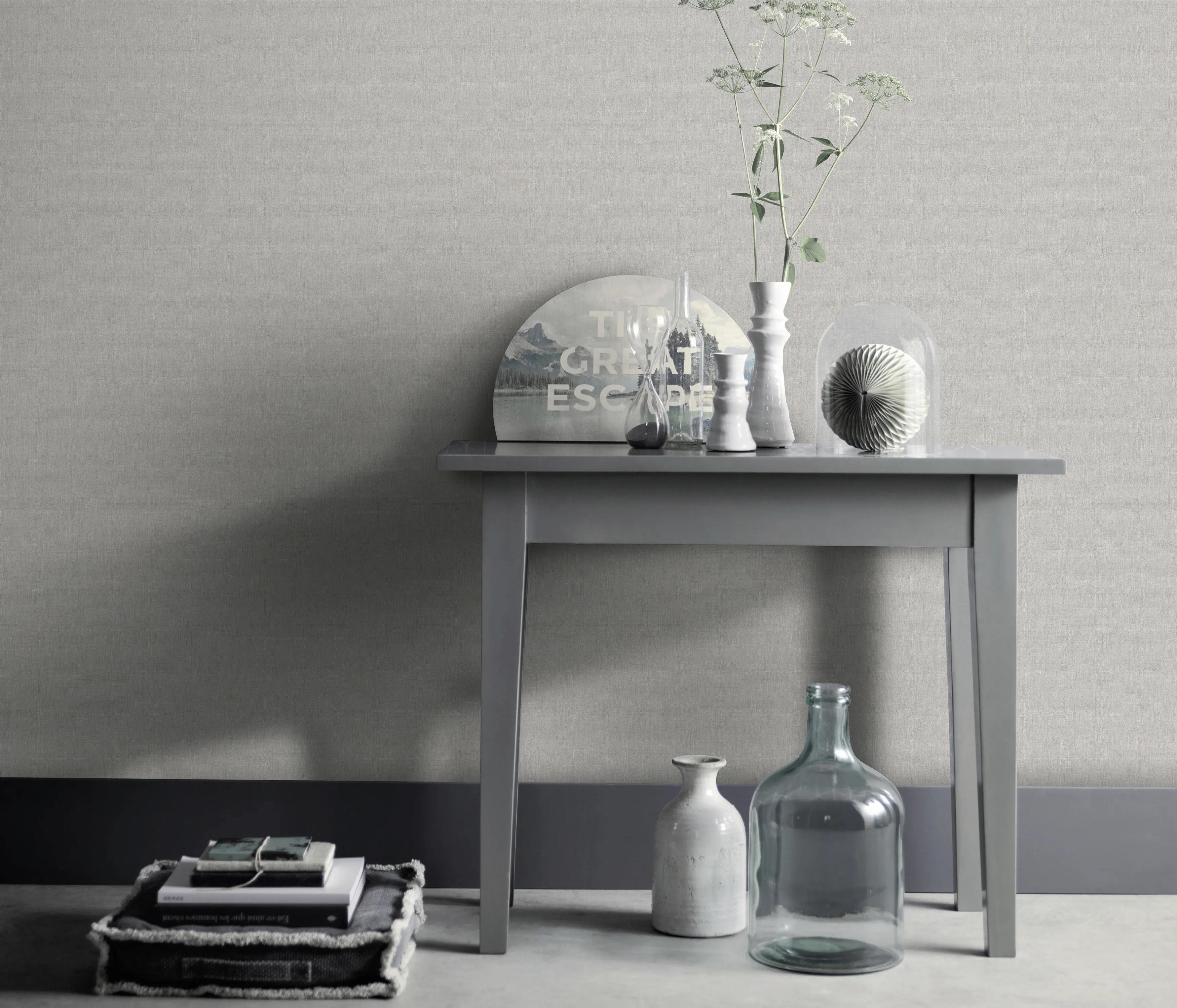 Erismann Vliestapete Uni taupe 10,05 x 0,53 m