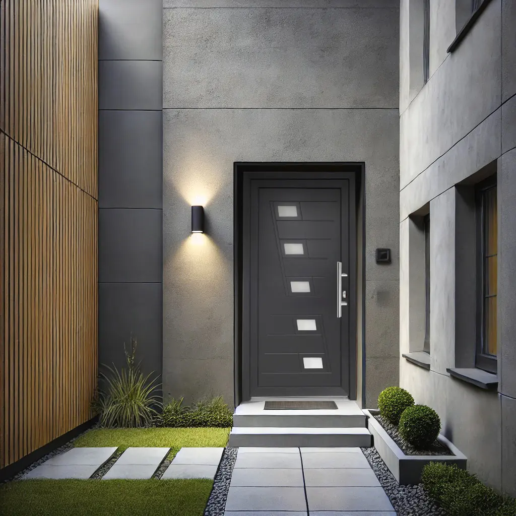 Panto Haustür Modell K043 DIN rechts anthrazit 110 x 210 cm