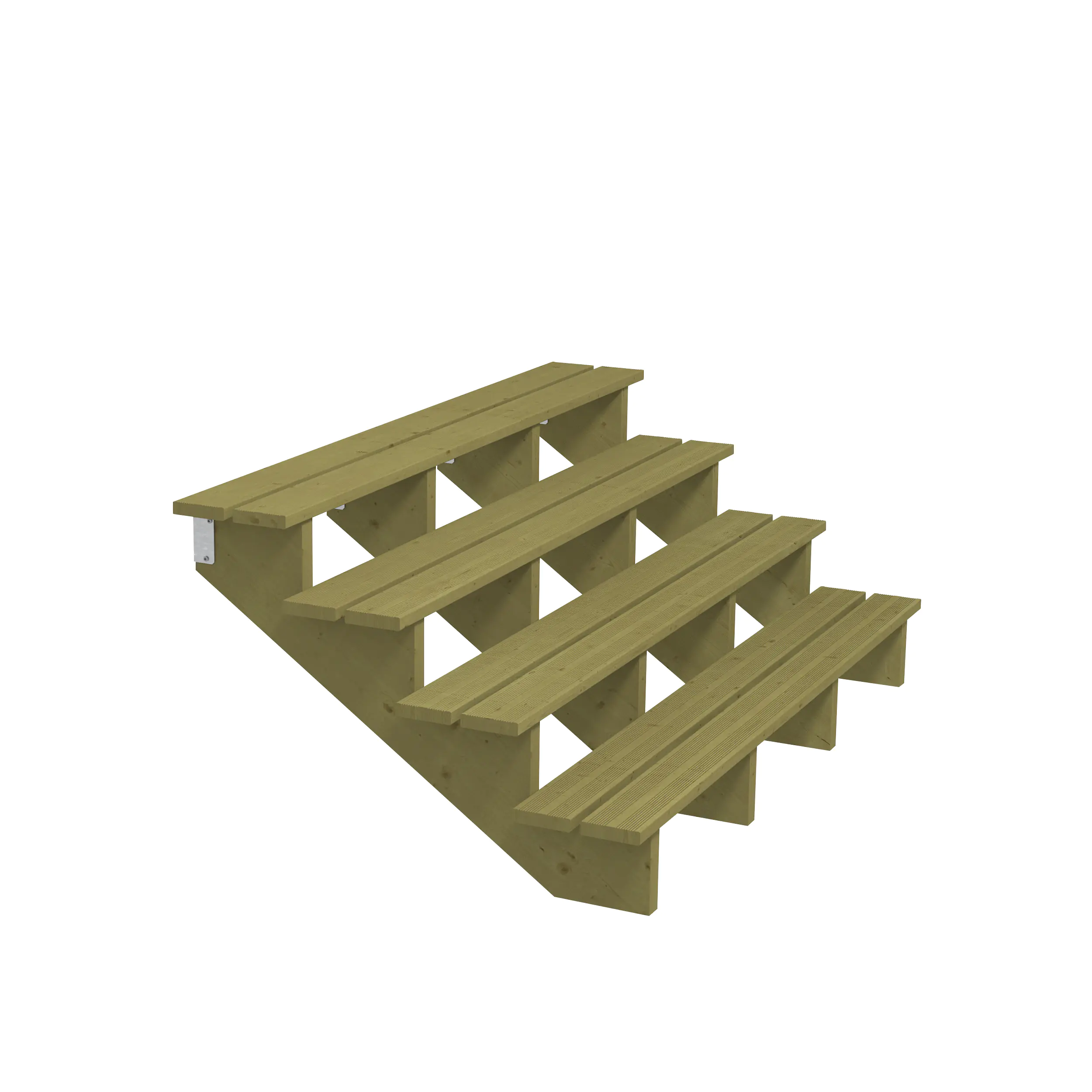 Plus Außentreppe Kiefer 4 Stufen 180 cm breit