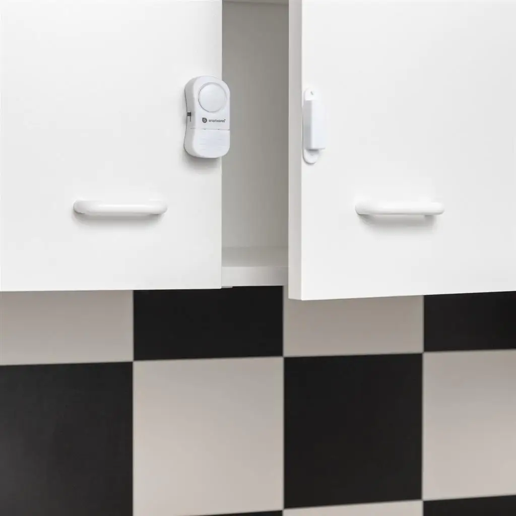 Smartwares Fenster- und Türalarm mini 3er Set, weiß