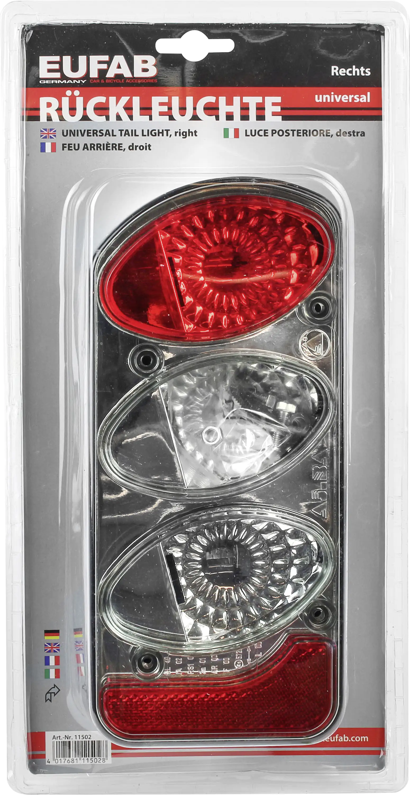 LAS Rückleuchte universal 11502 Rauchglas rechts