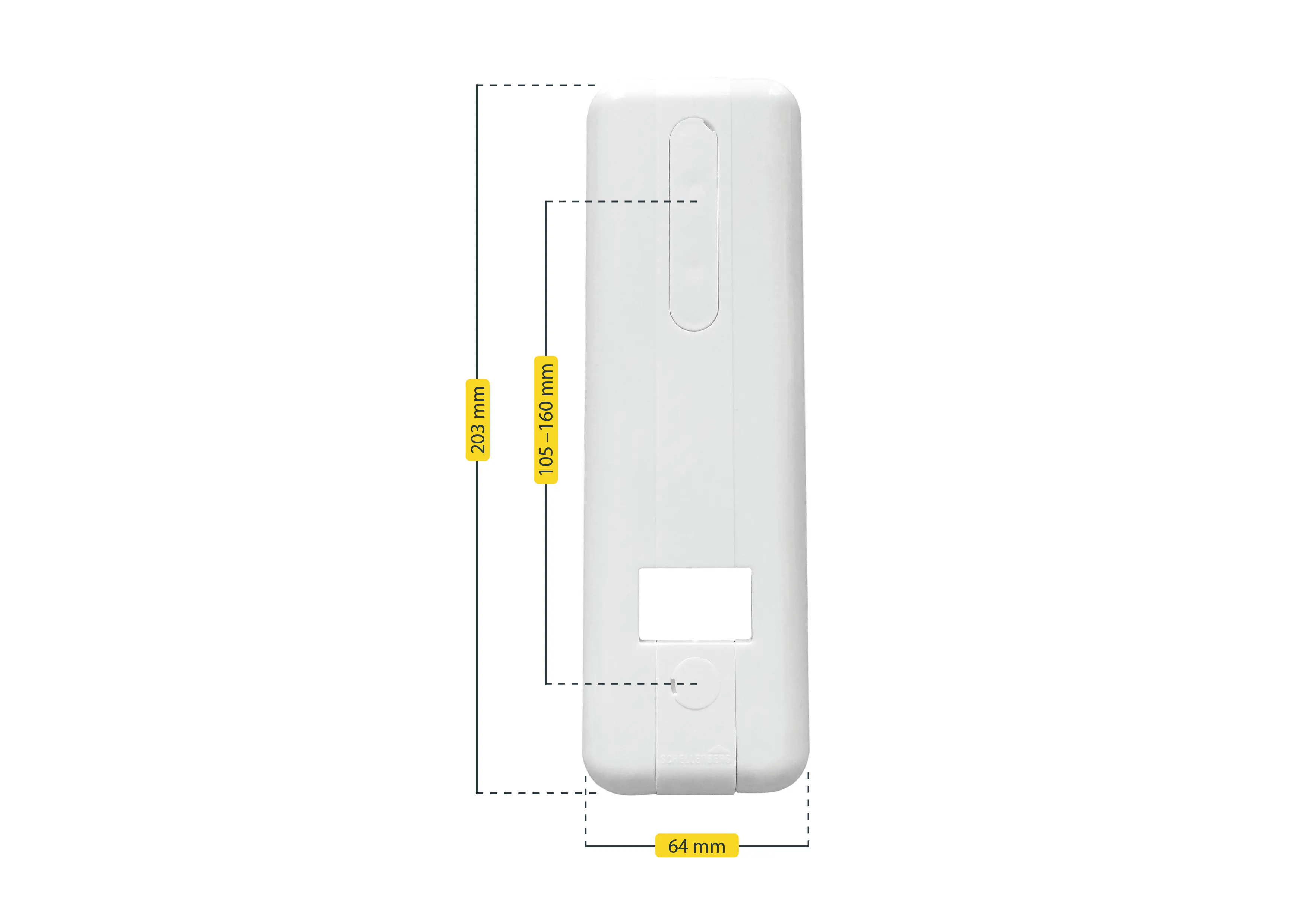 Schellenberg Abdeckplatte FLEXO 10,5 bis 16,0 cm - weiß