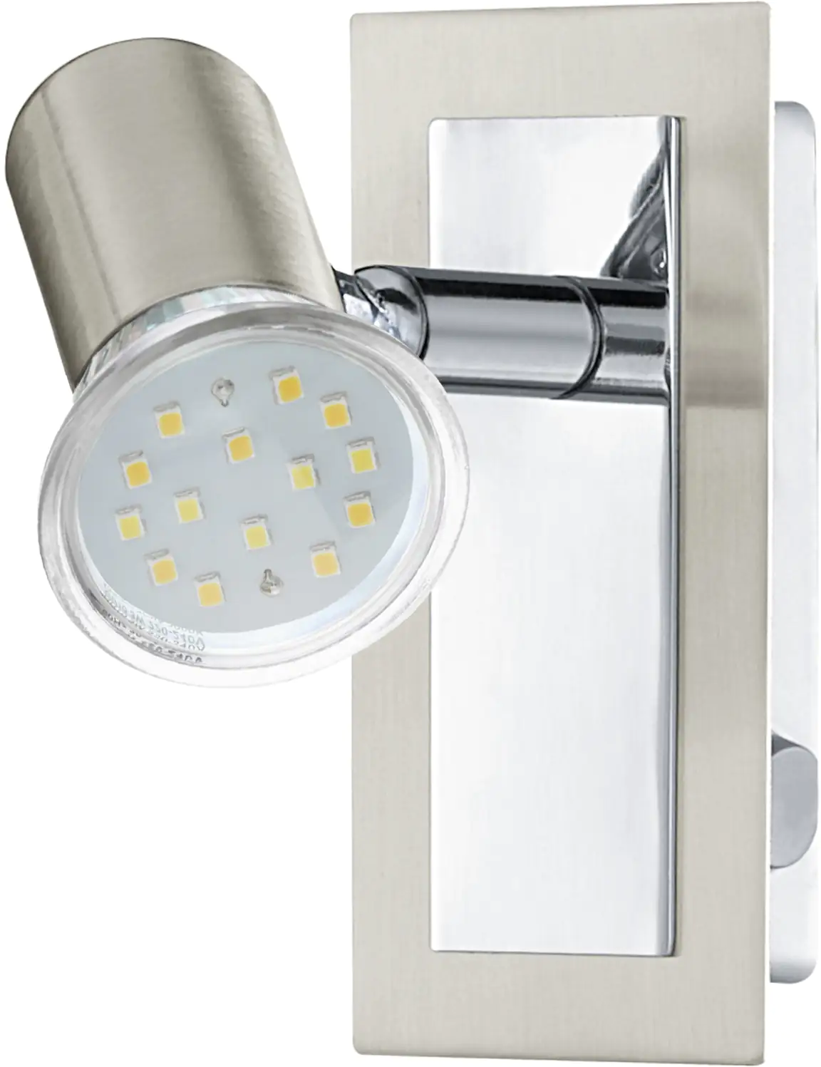 Eglo 1er LED Spot Rotello nickel-matt 12 x 6 cm GU10 Eglo 1er LED Spot Rotello nickel-matt 12 x 6 cm GU10