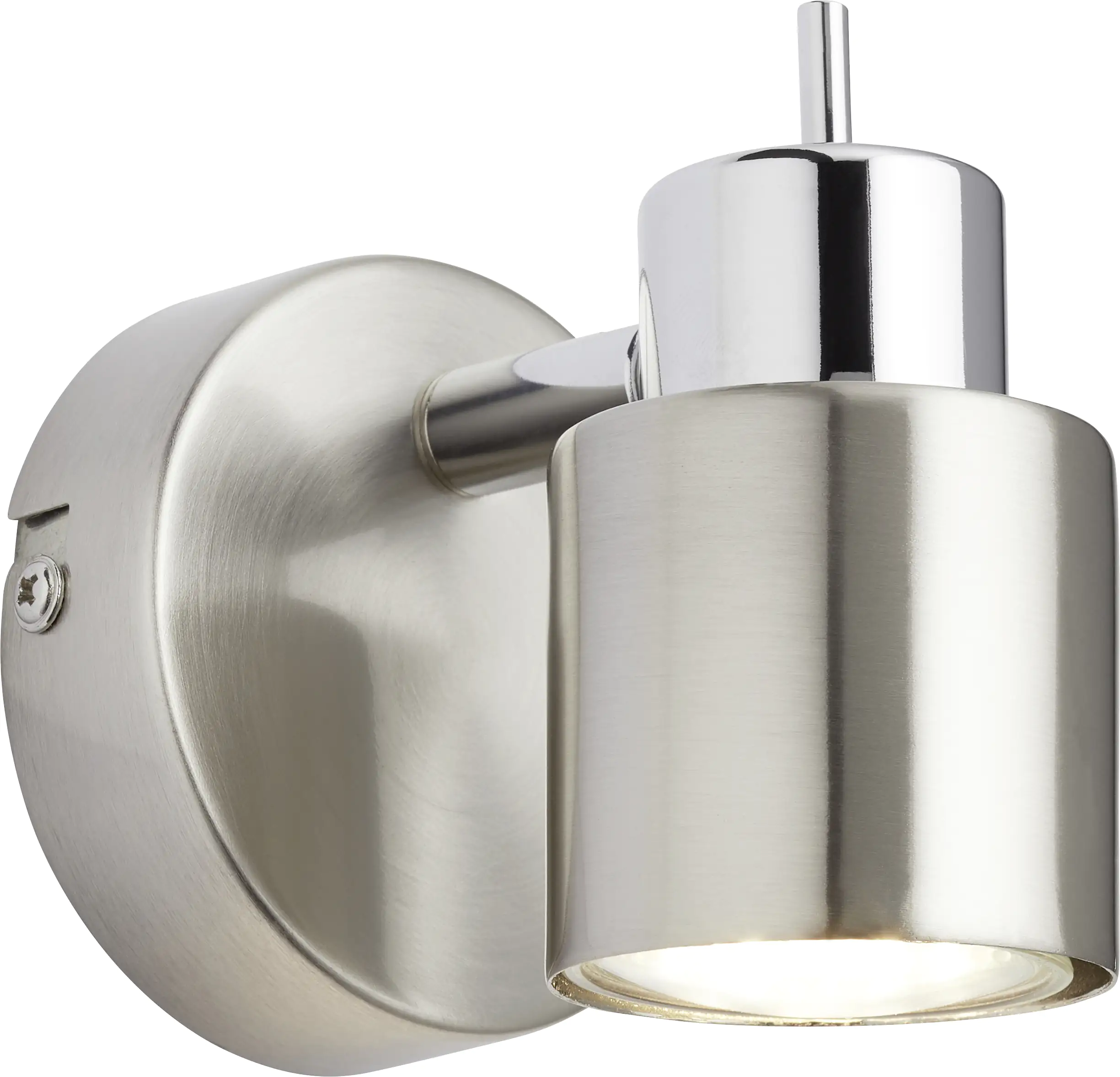 Brilliant 1er Spot Andres nickel-chrom 12 x 8 cm GU10, 10 W, nickel-chrom Brilliant 1er Spot Andres nickel-chrom 12 x 8 cm GU10, 10 W, nickel-chrom