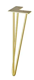 Hettich Hairpin 40 x 12 x 12 cm Stahl gold - 1 Stück