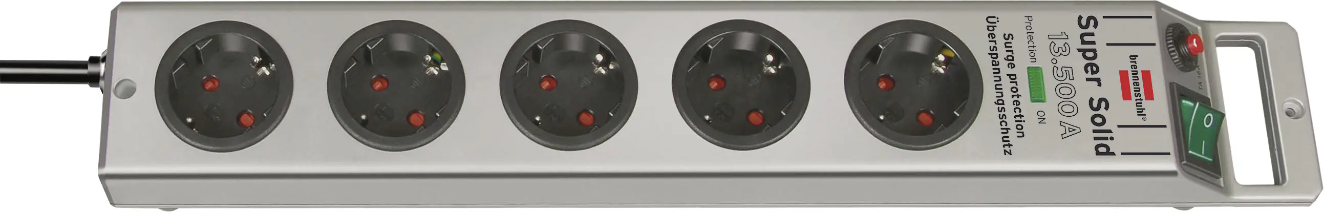 Brennenstuhl Steckdosenleiste 5-fach 2,5 m Überspannungsschutz 13.500 A