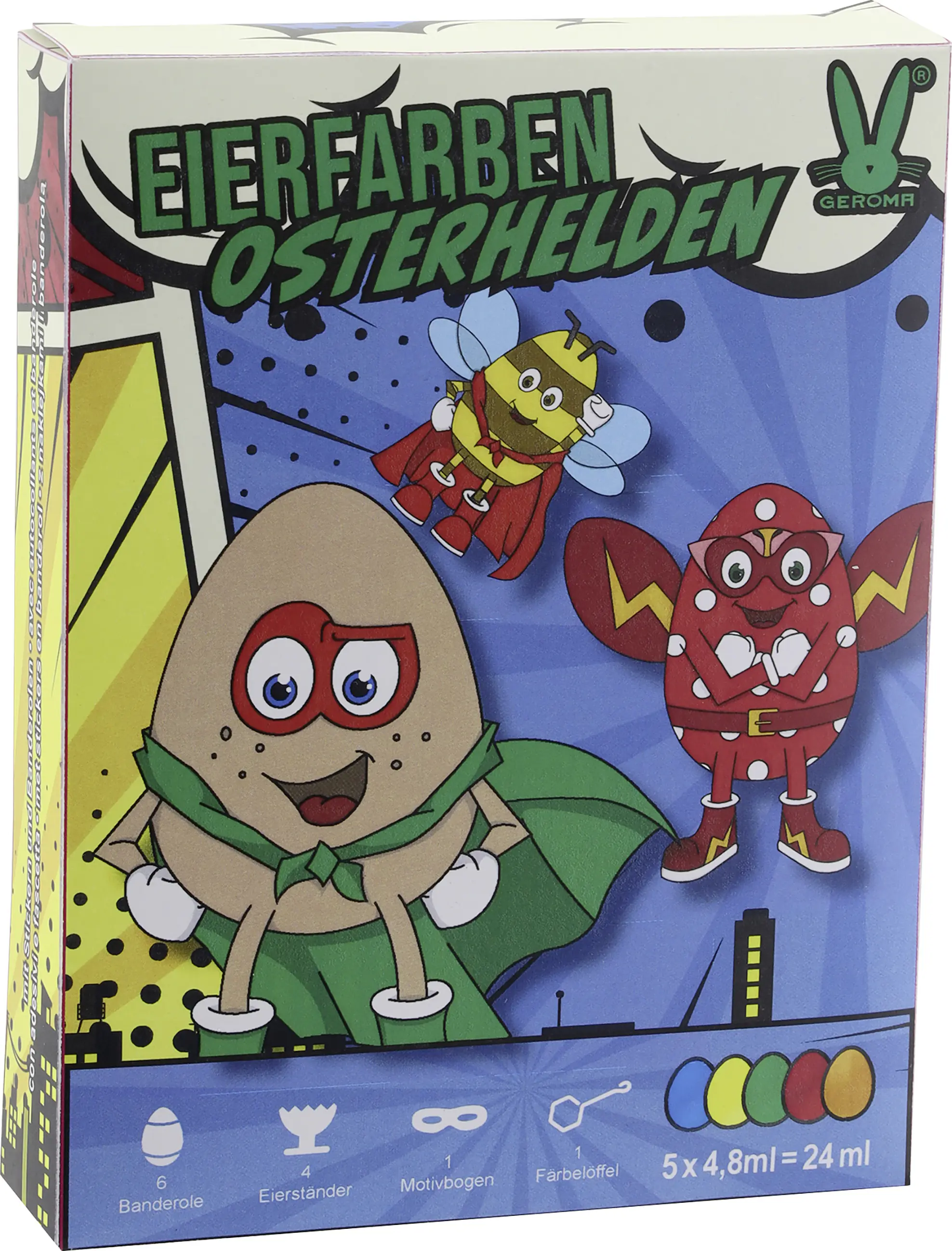 Eierfarben Helden flüssig zum heiß färben 5 Farben