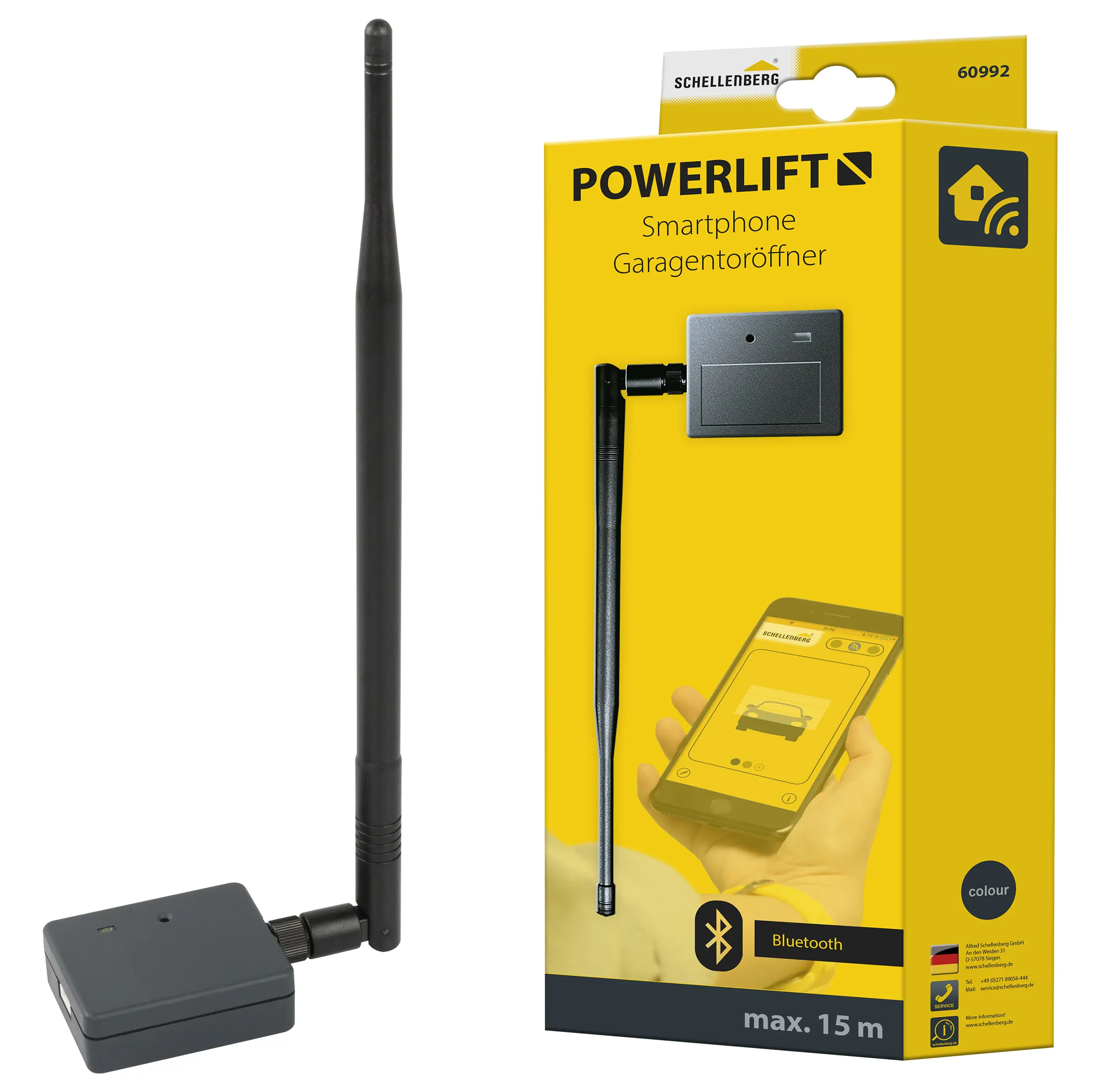 Schellenberg Smartphone-Garagentoröffner Powerlift