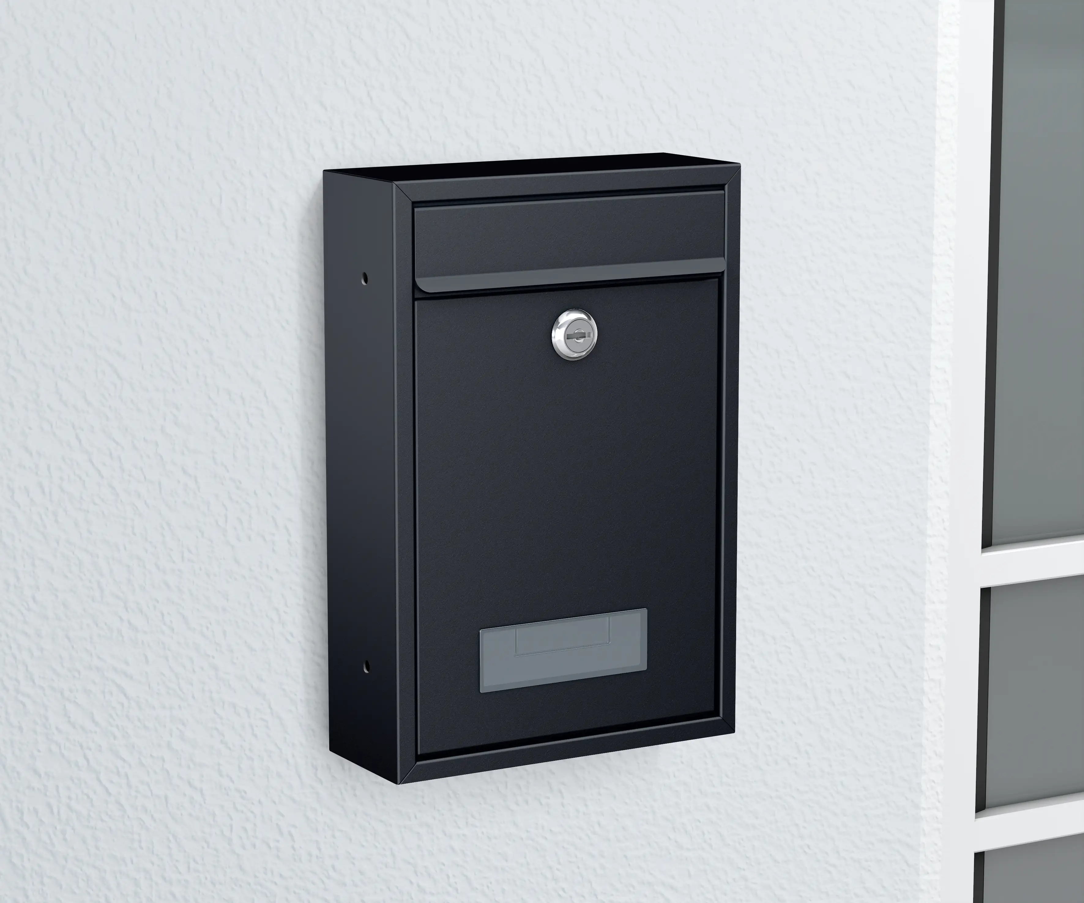 Basi Briefkasten BK 100M anthrazit matt 32 x 21.5 x 8.2 mm Basi Briefkasten BK 100M anthrazit matt 32 x 21.5 x 8.2 mm