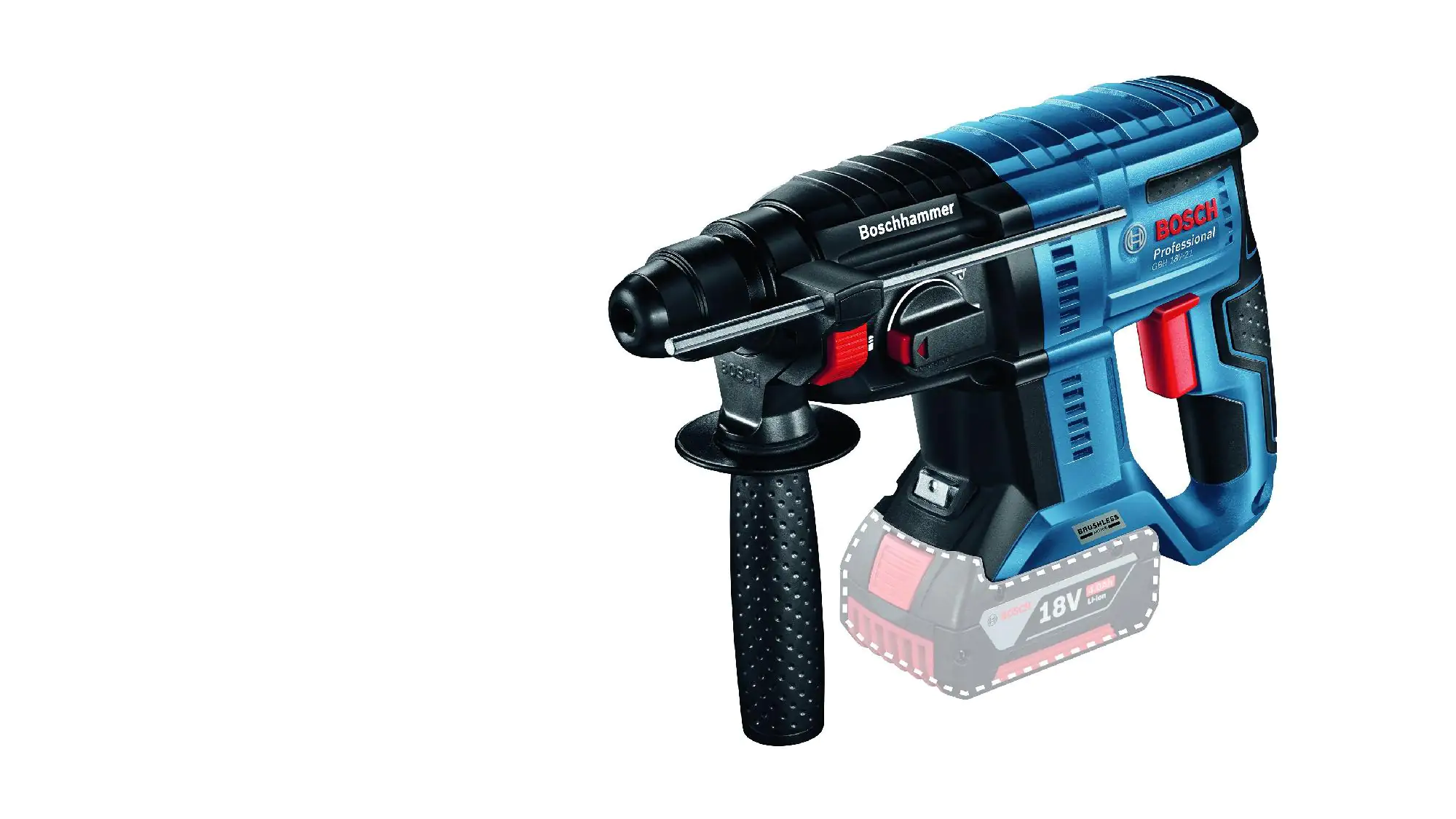 Bosch Akku-Bohrhammer GBH 18V-21 18 V 2,0 J 0-1800 min-1