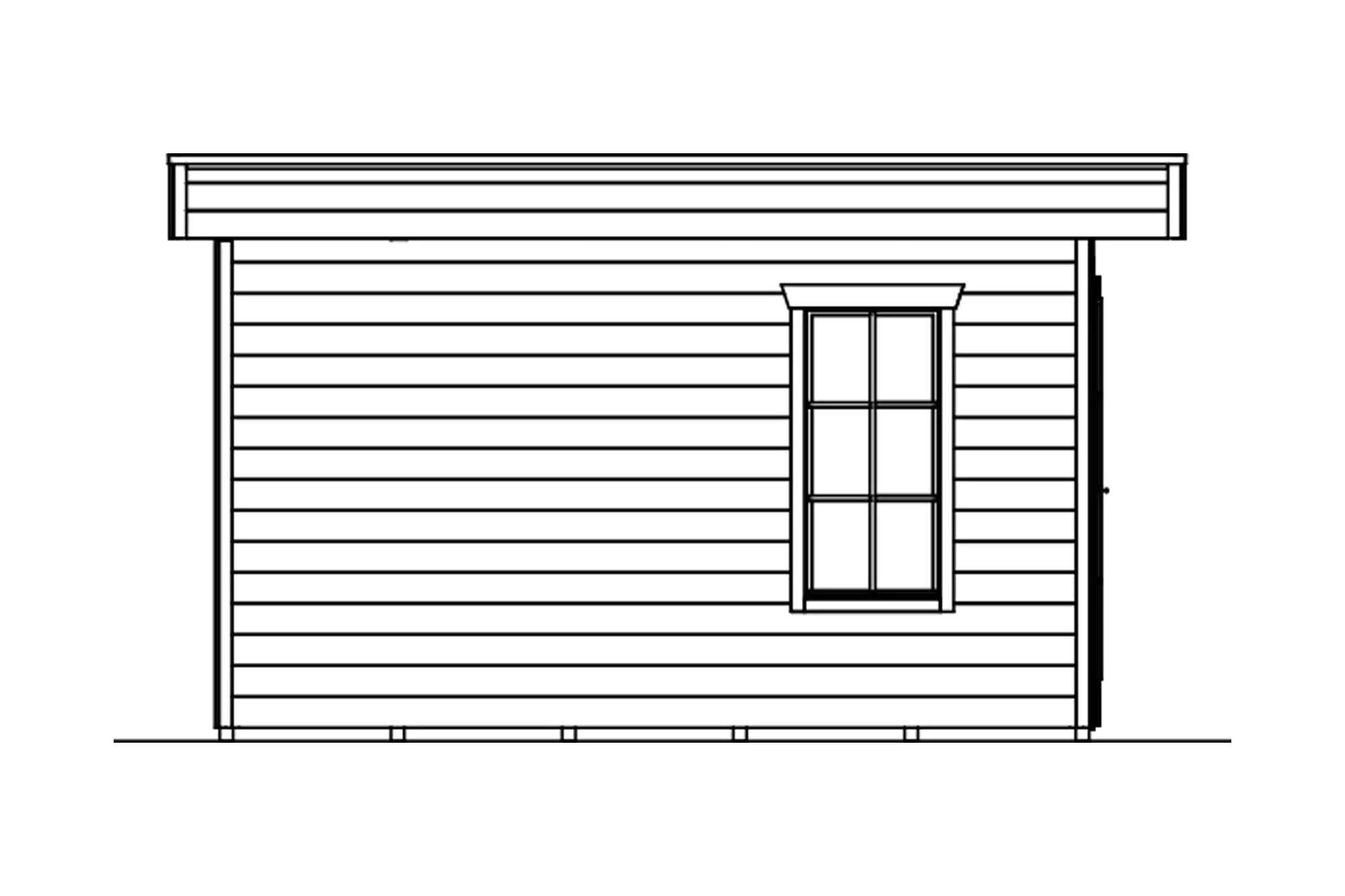SKAN HOLZ Blockbohlenhaus Breda 380 x 300 cm natur mit Fußboden SKAN HOLZ Blockbohlenhaus Breda 380 x 300 cm natur mit Fußboden