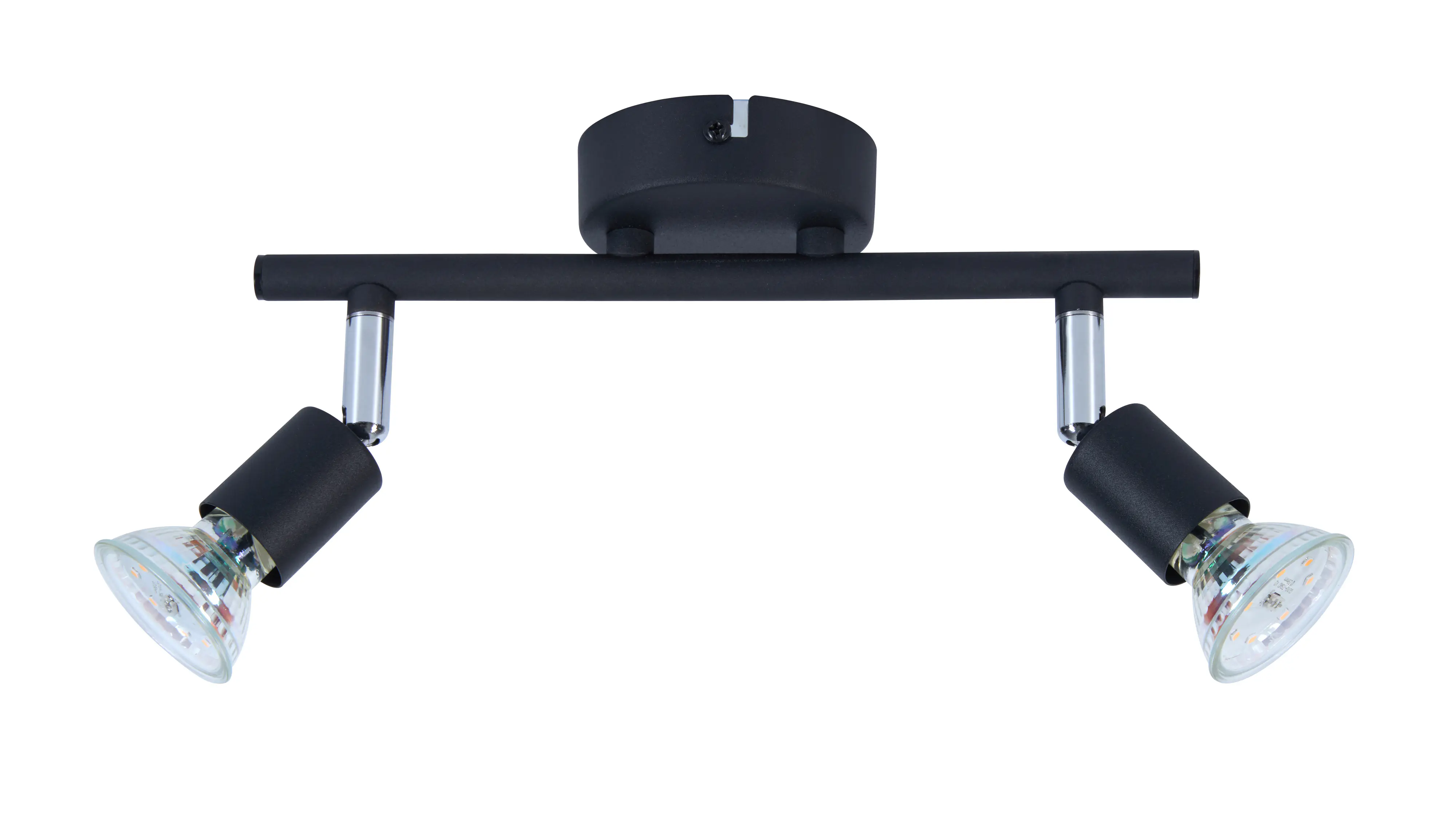 LED Leuchten 2er Spot Linos 2 schwarz 25 x 11 cm warmweiß