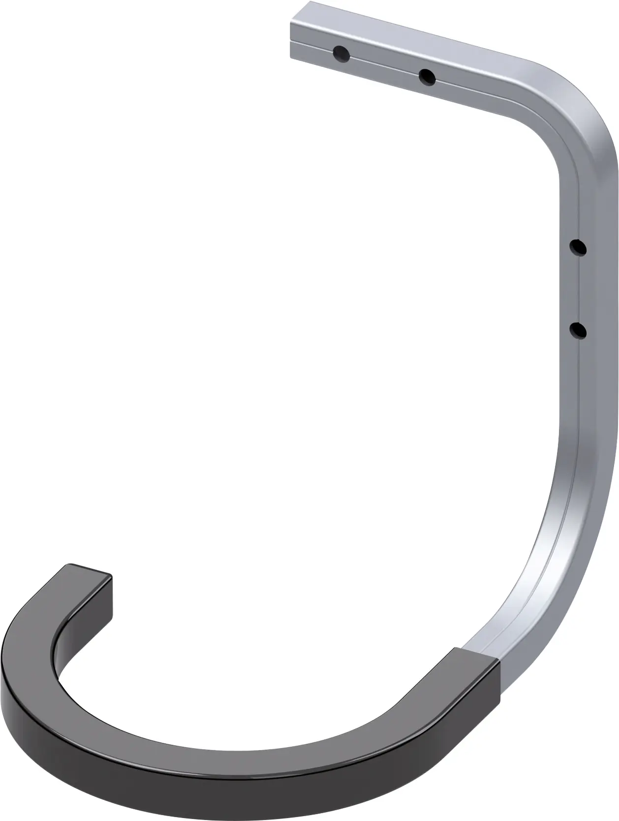 coaxis®-Wand- und Decken-Fahrradhaken, gummiert 150 x 150 x 120 mm schwarz