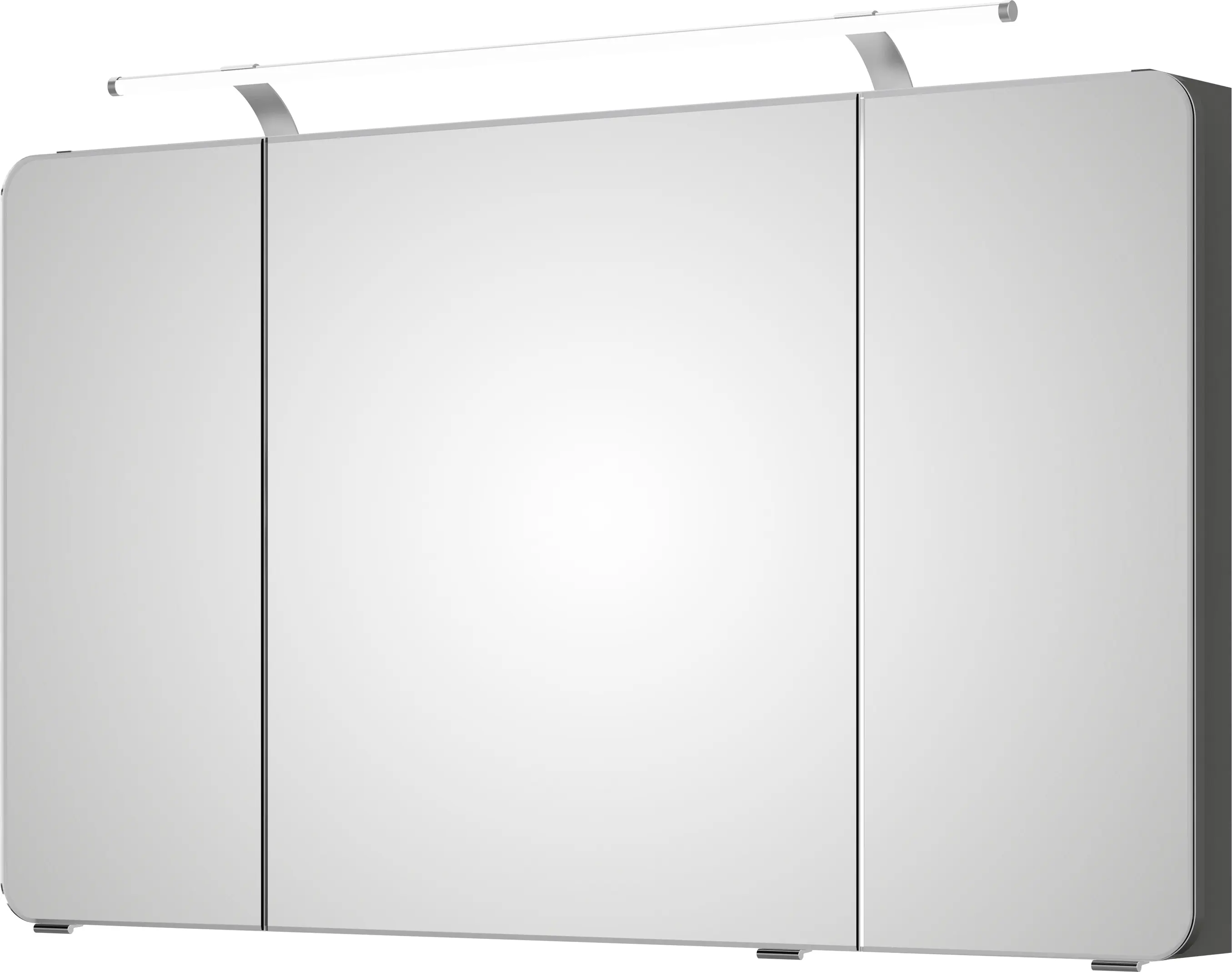 Pelipal Spiegelschrank Fokus 4005 Lack steingrau Hochglanz, Breite 120 cm