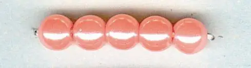 Glorex Wachs Perlen 6 mm 60 Stück, hellrosa