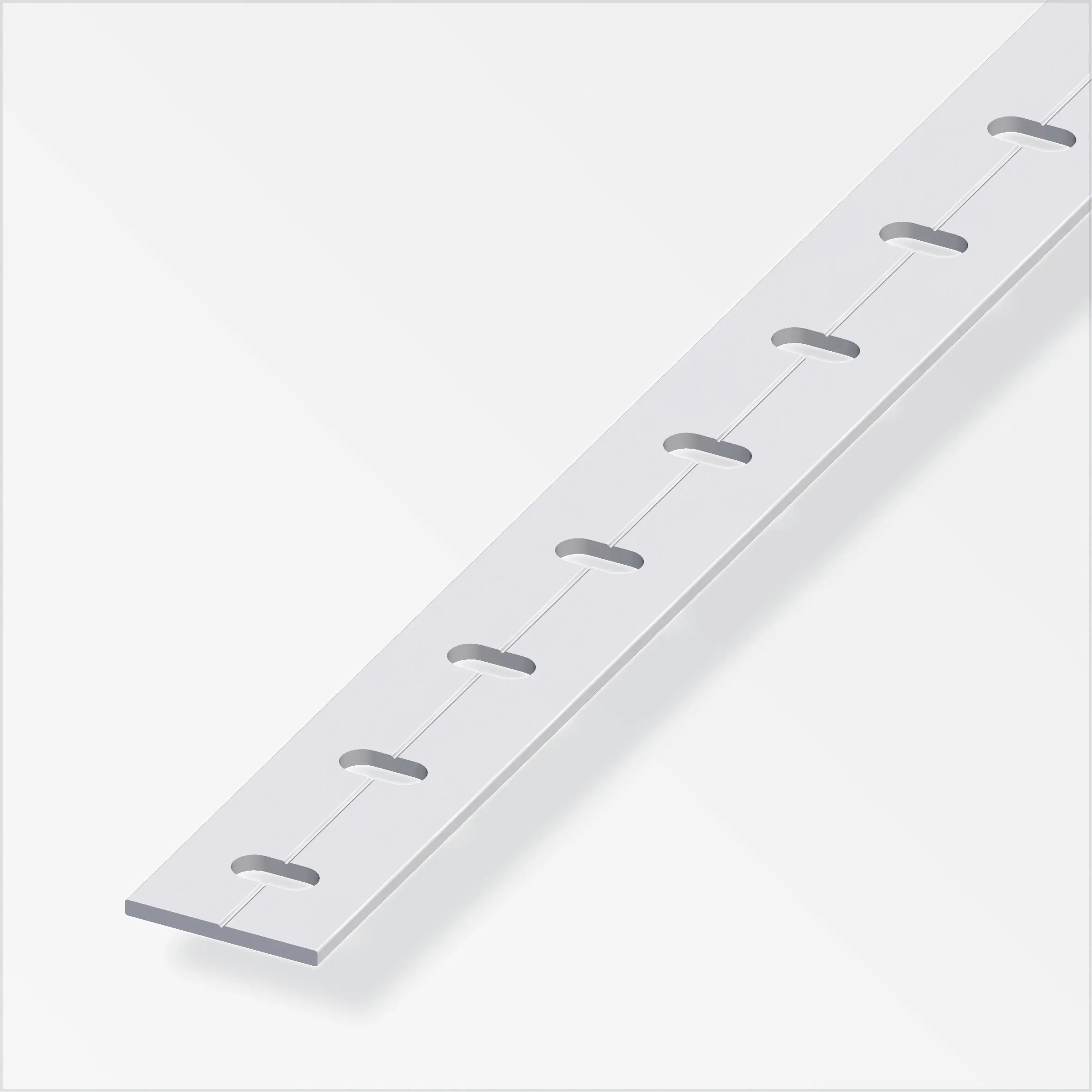 alfer Flachstange Aluminium eloxiert silber