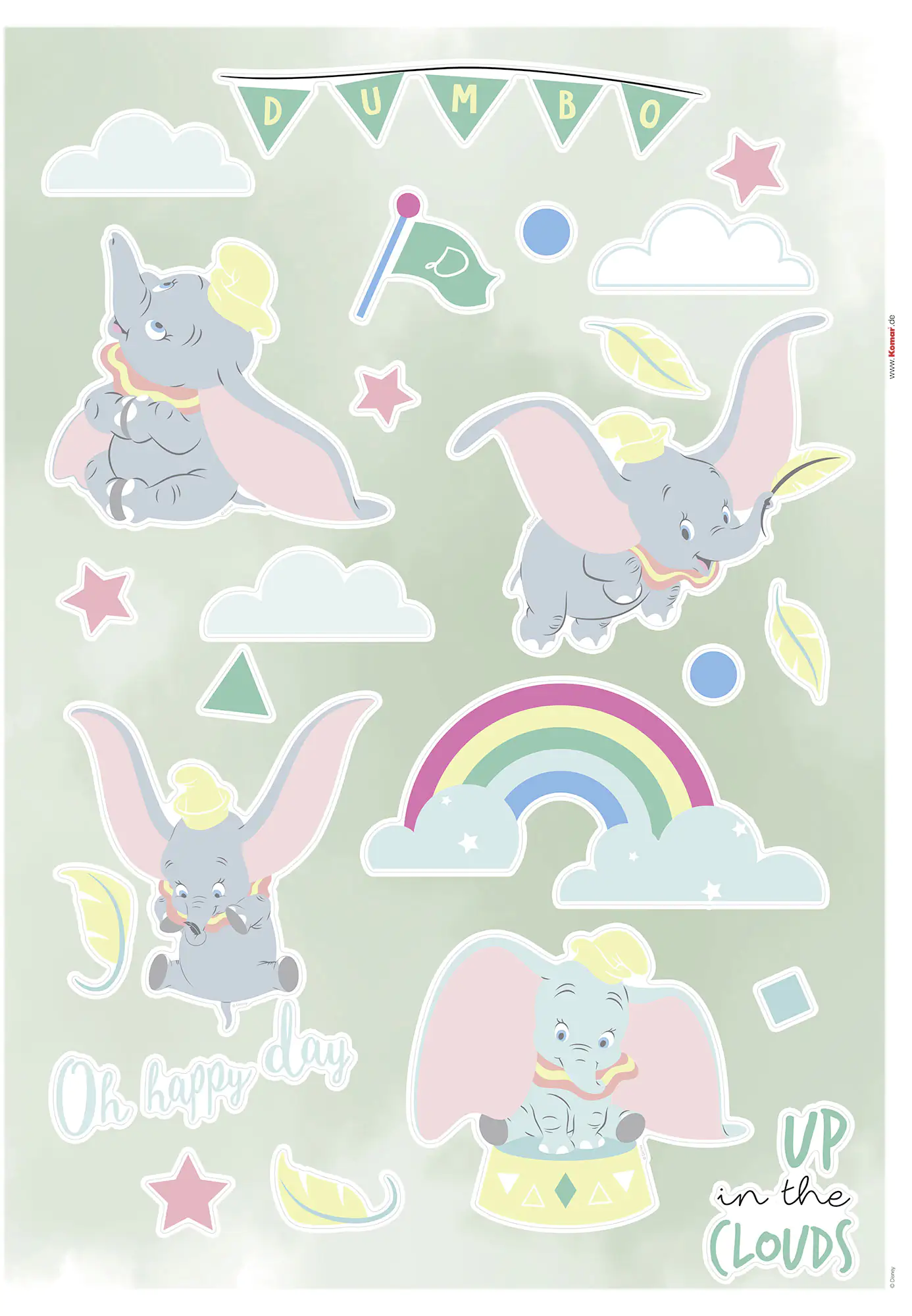 Komar Dekosticker Dumbo Daydream 50 x 70 cm Komar Dekosticker Dumbo Daydream 50 x 70 cm
