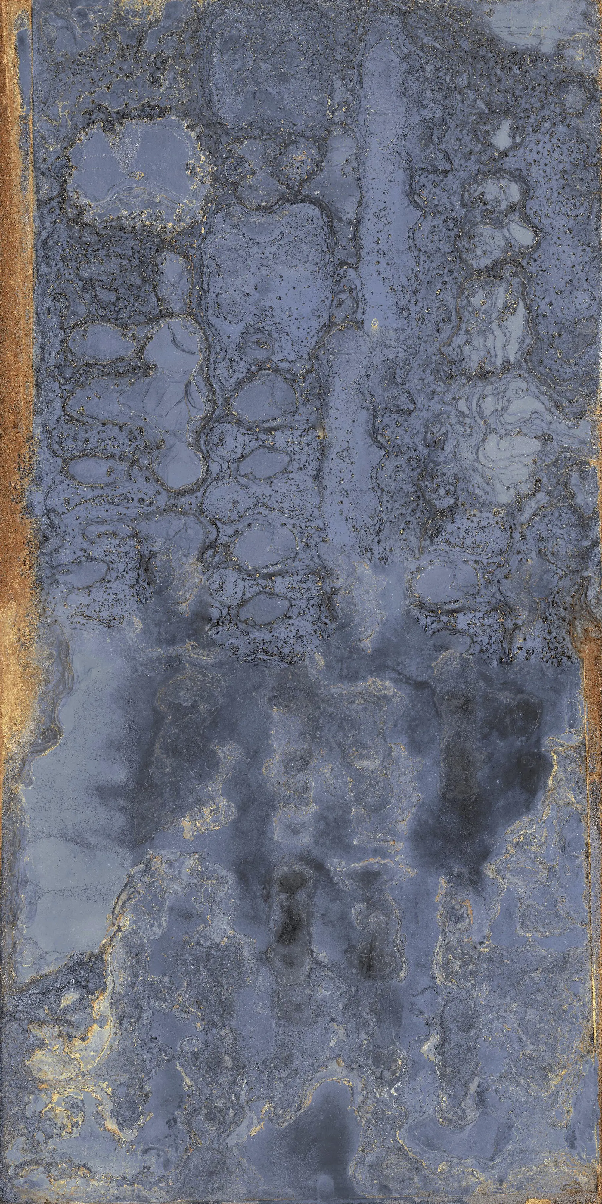 Bodenfliese Feinsteinzeug Oxyde 60 x 120 cm blau