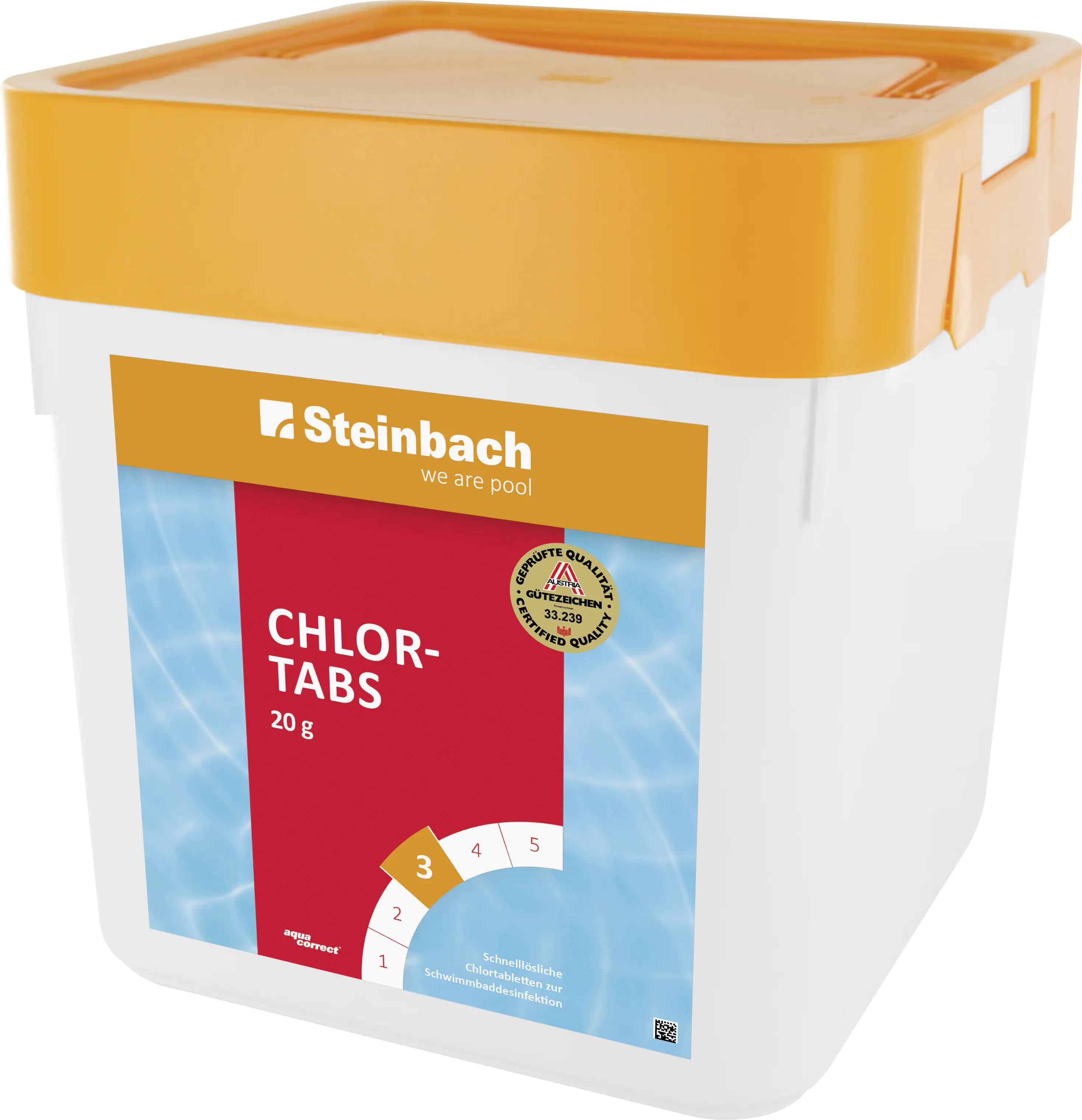 9008748903394 Steinbach Poolpflege Chlortabs 5 kg, 250x 20g Tabletten, Chlorprodukt