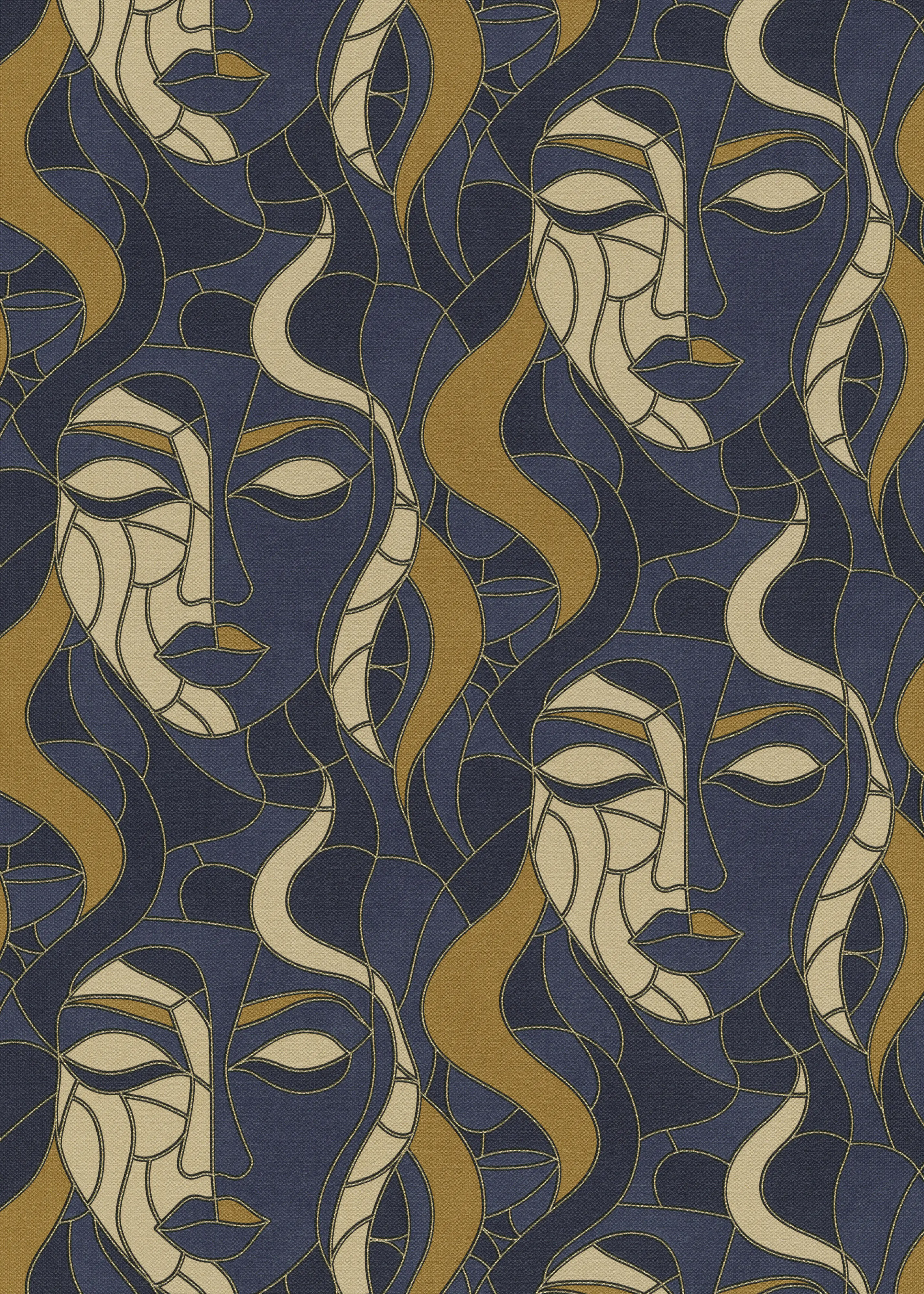 Erismann Vliestapete Grafisch blau 10,05 x 0,53 m