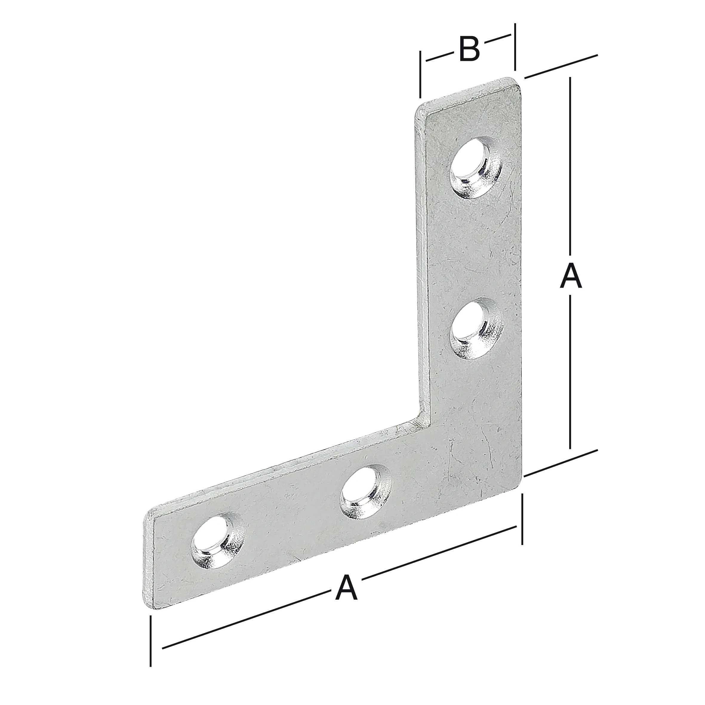 Vormann Möbel-Flachwinkel verzinkt 75 x 12 mm