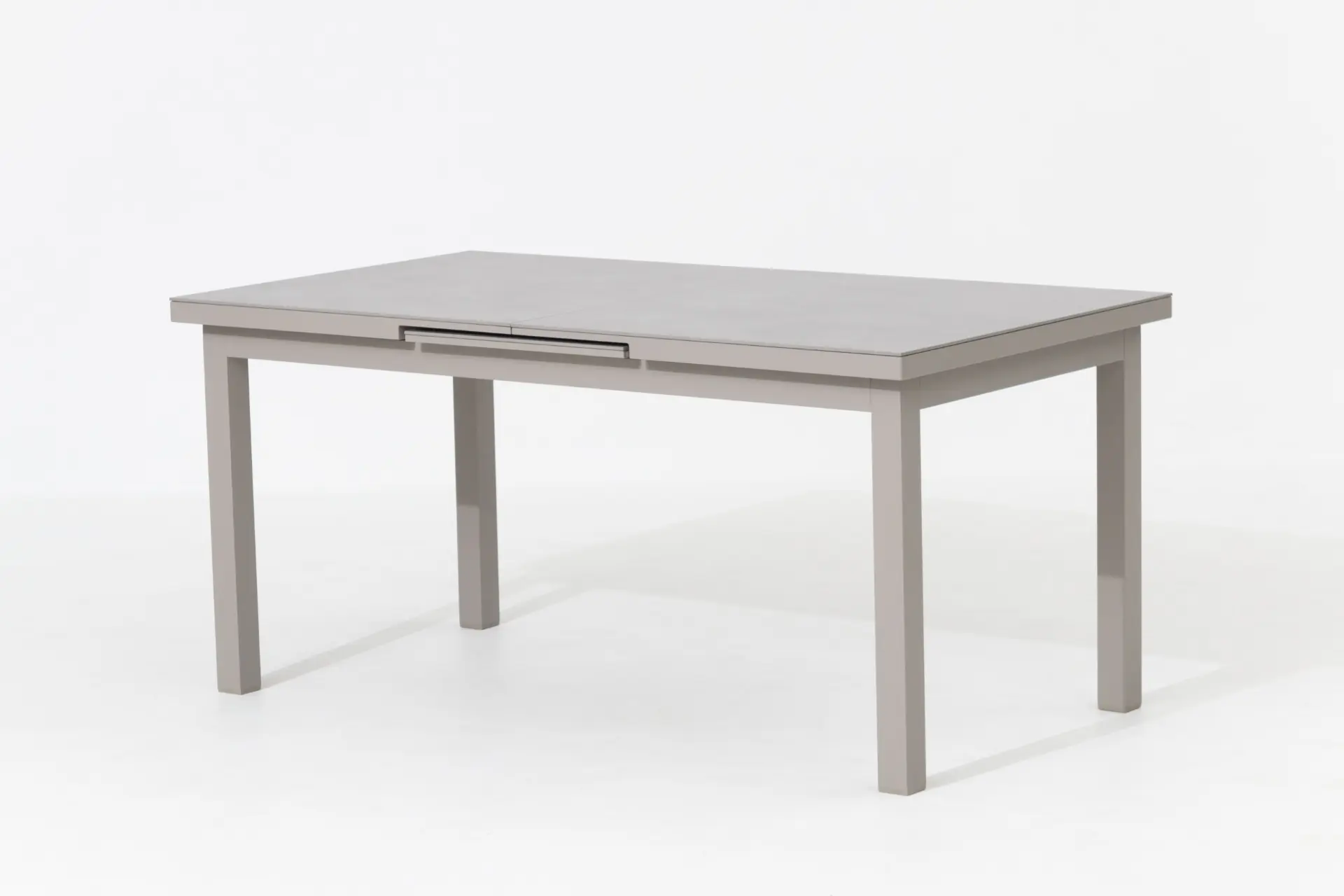 Primaster Gartentisch ausziehbar Aluminium Rhodos 167/217 x 90 cm hellgrau