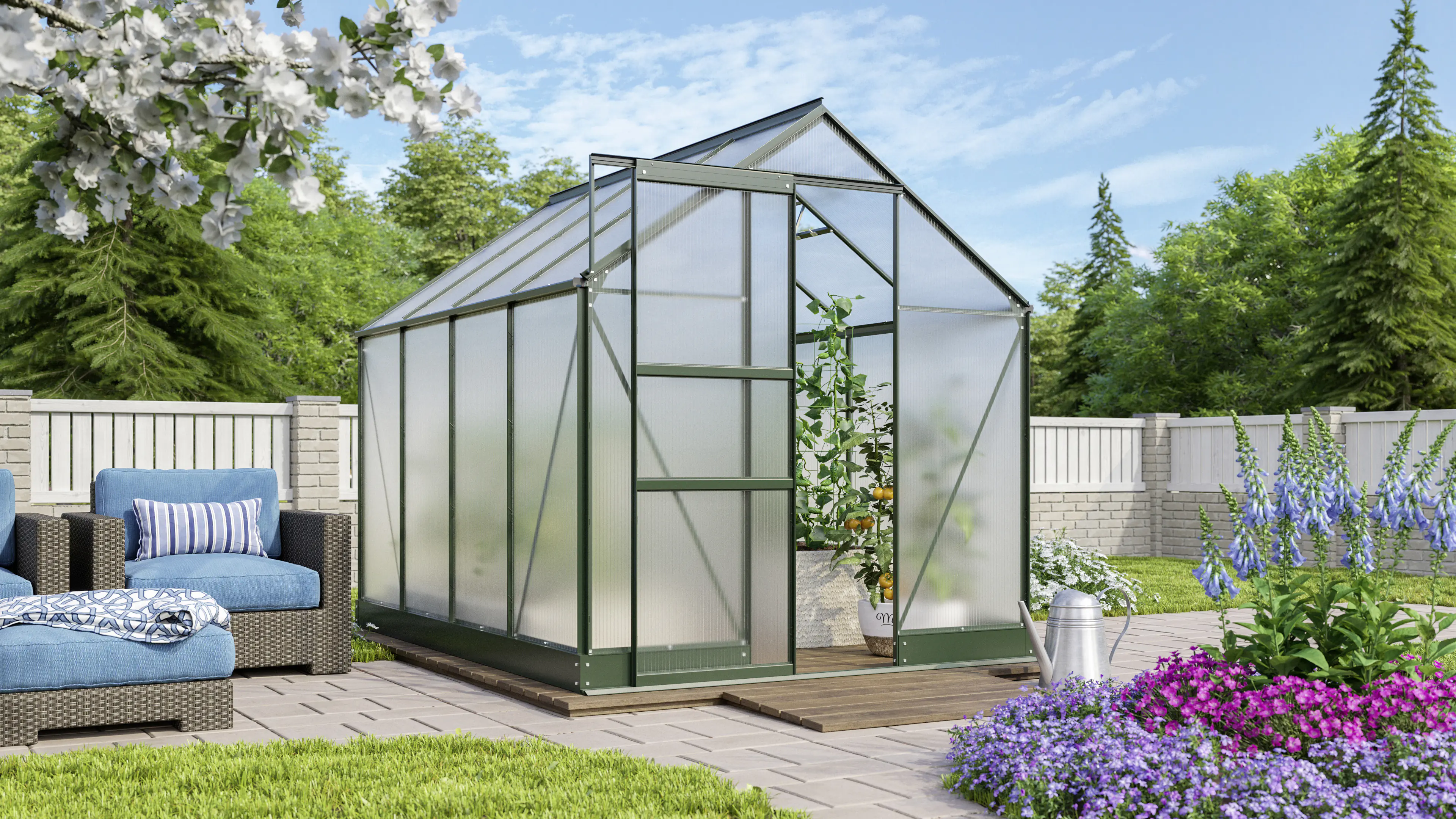 Vitavia Gewächshaus Apollo 5000 195 x 261 cm 6 mm Hohlkammerplatten