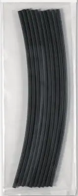 4059795009572 Schrumpfschlauch 6 - 2 mm 10er Pack Schrumpfrate 3:1, schwarz, 20 cm