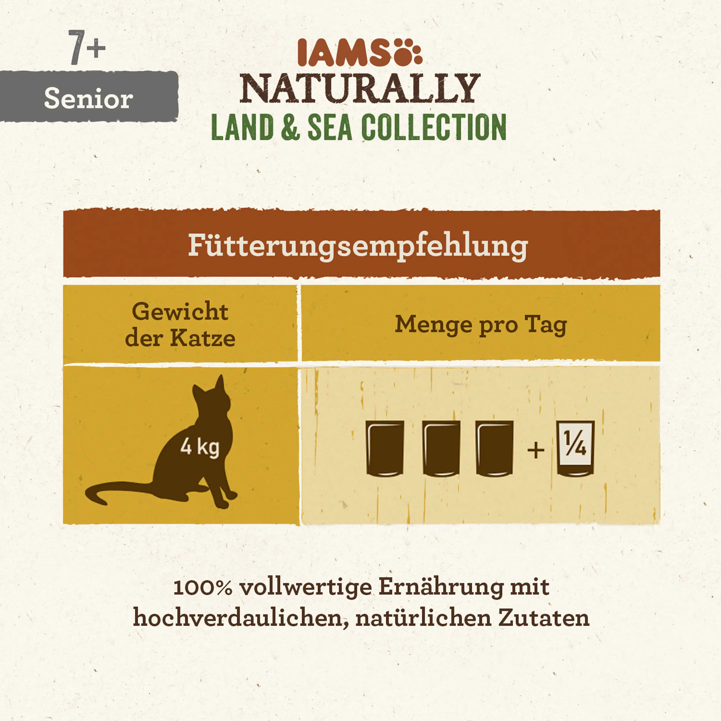 IAMS Naturally Katze Senior Mix 12x85g 12x 85g