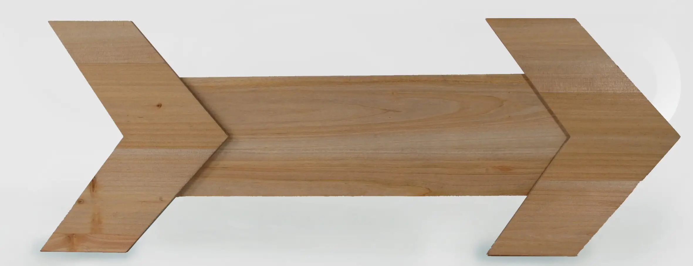 Schriftzug XL Arrow Holz  74,5x29x1,8 cm