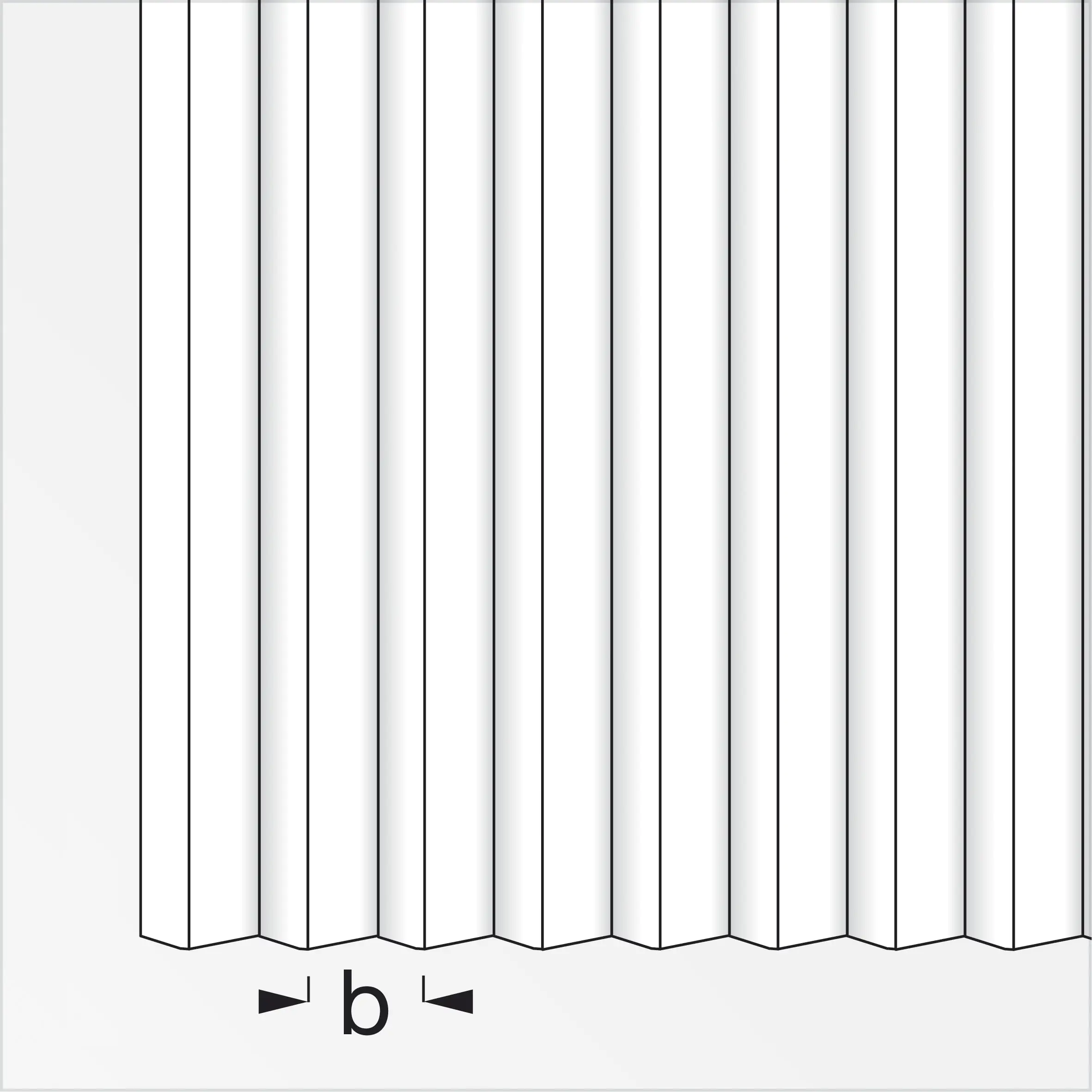 alfer Wellenblech 250 x 500 mm Aluminium roh blank