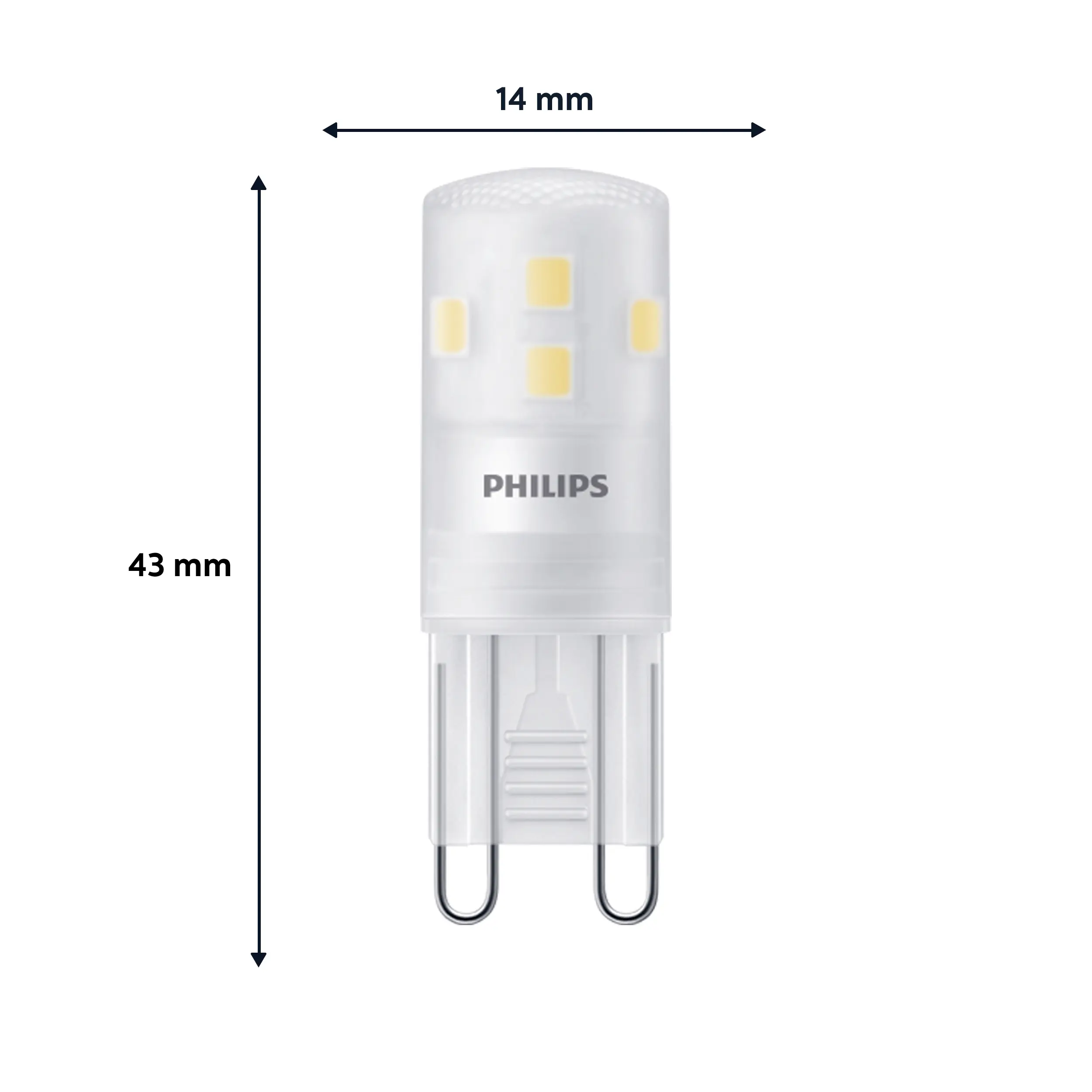 Philips LED Leuchtmittel G9 1,9W 220lm 2700K